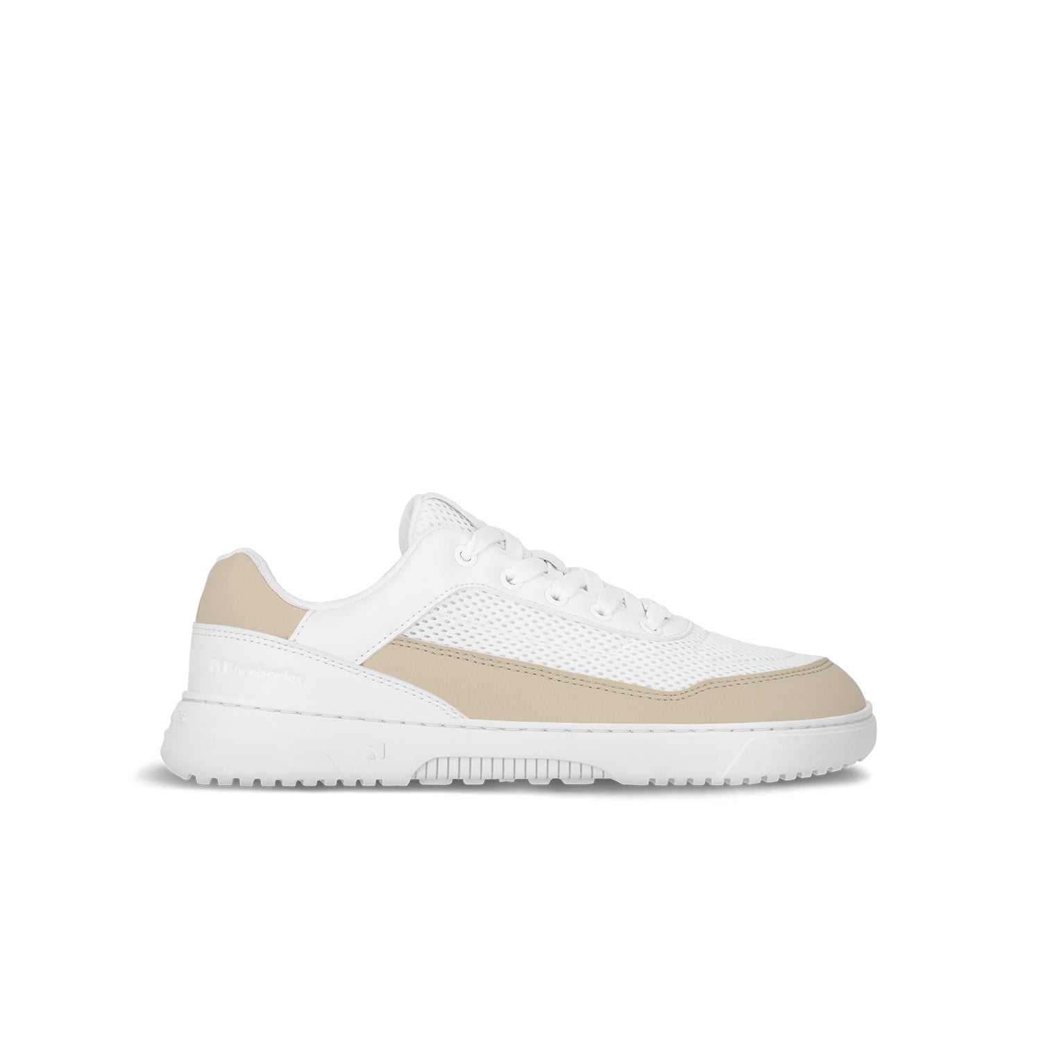 Barebarics - Vaporo White & Beige - Deportivas barefoot-Barebarics-Cacles Barefoot-Tienda de calzado barefoot respetuoso minimalista