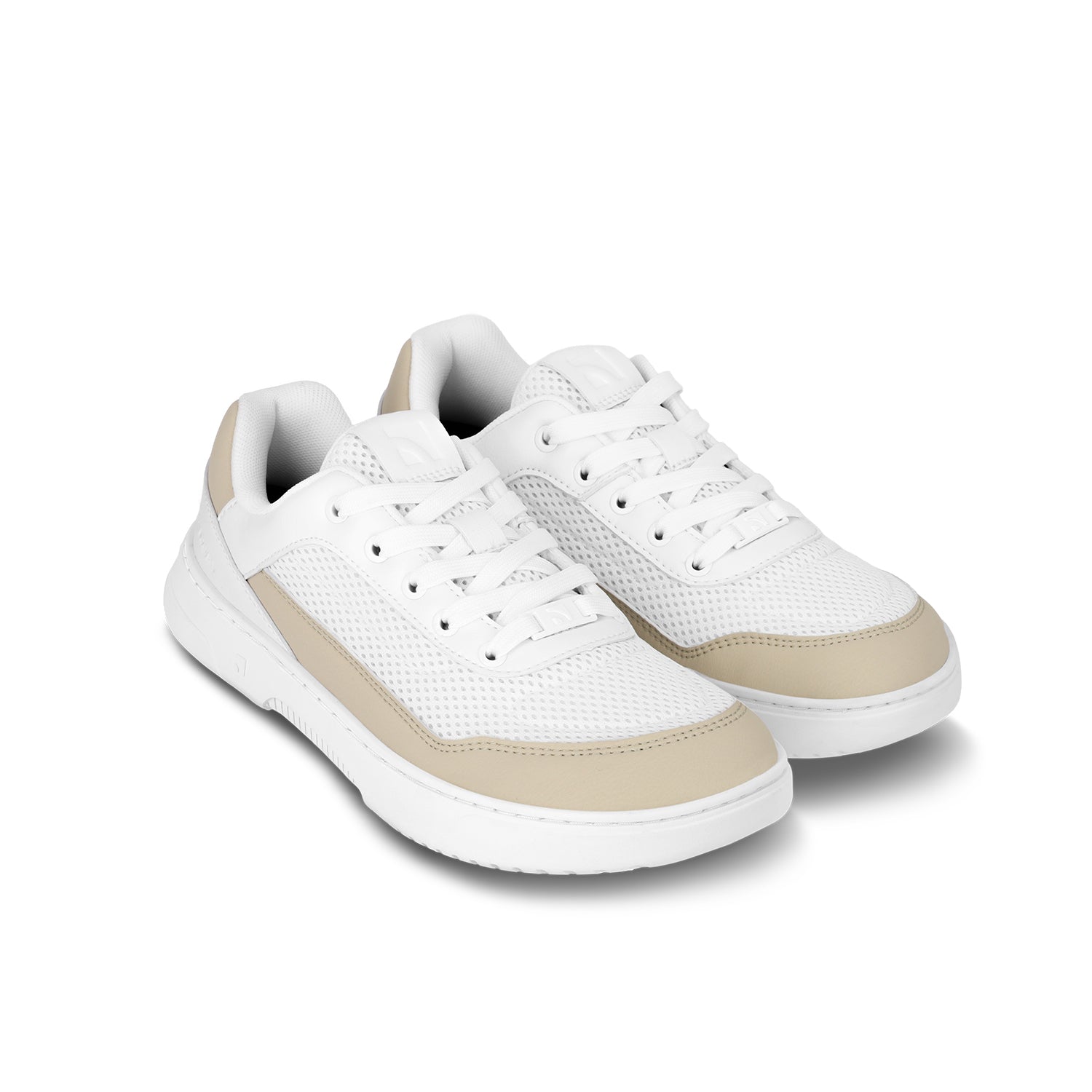 Barebarics - Vaporo White & Beige - Deportivas barefoot-Barebarics-Cacles Barefoot-Tienda de calzado barefoot respetuoso minimalista