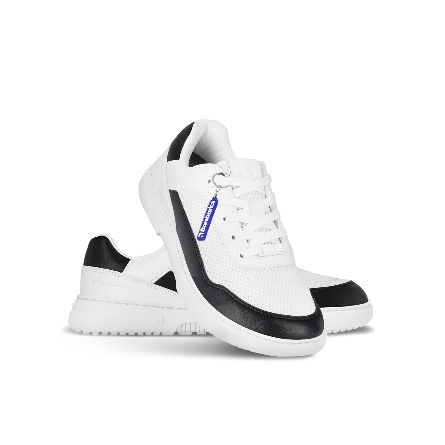 Barebarics - Vaporo White & Black - Deportivas barefoot-Barebarics-Cacles Barefoot-Tienda de calzado barefoot respetuoso minimalista