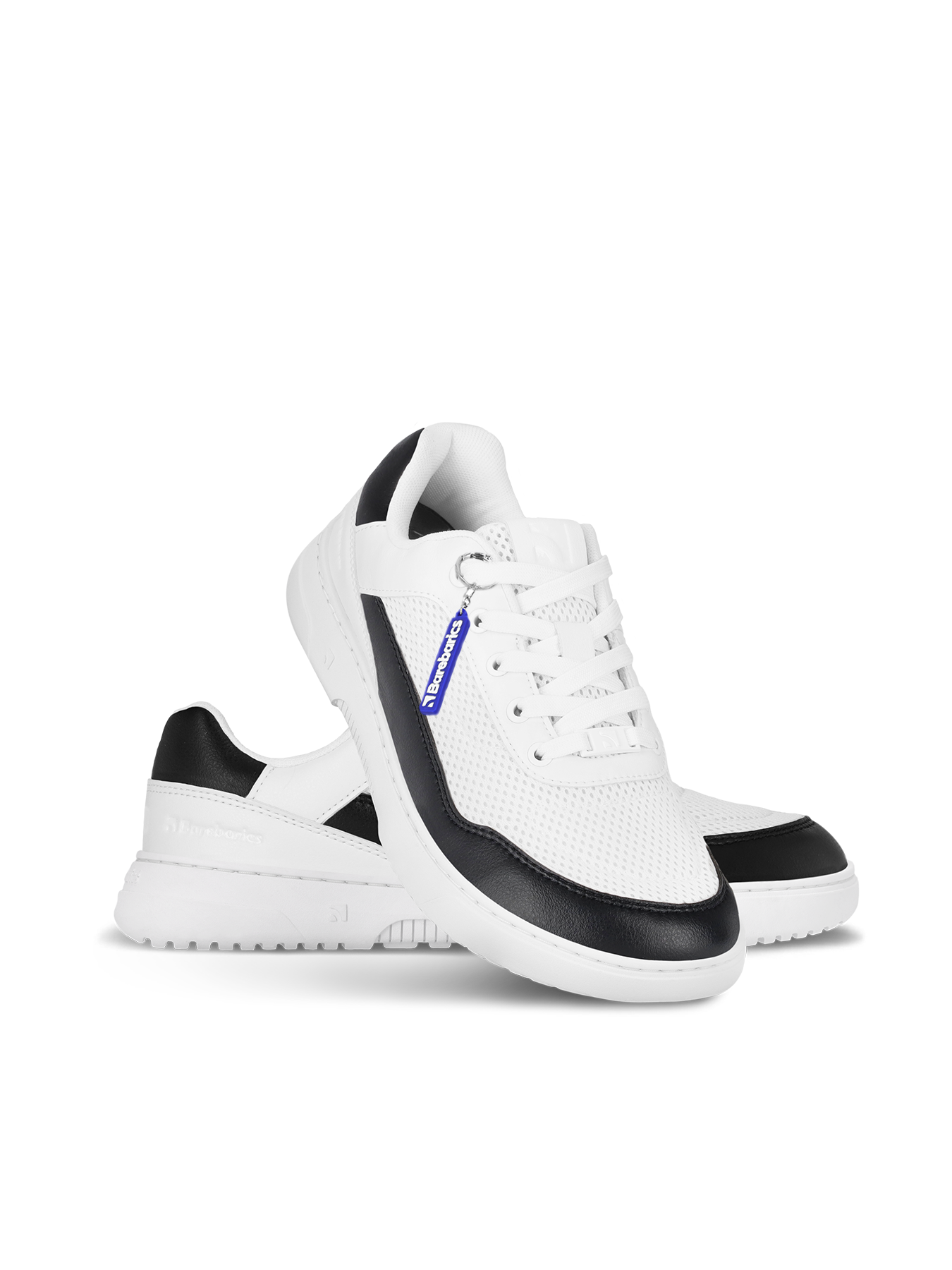 Barebarics - Vaporo White & Black - Deportivas barefoot-Barebarics-Cacles Barefoot-Tienda de calzado barefoot respetuoso minimalista