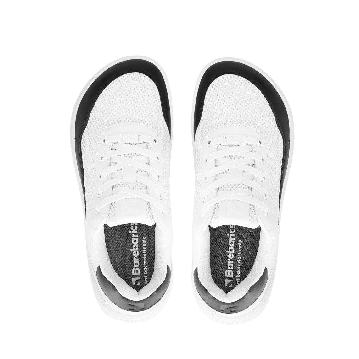 Barebarics - Vaporo White & Black - Deportivas barefoot-Barebarics-Cacles Barefoot-Tienda de calzado barefoot respetuoso minimalista