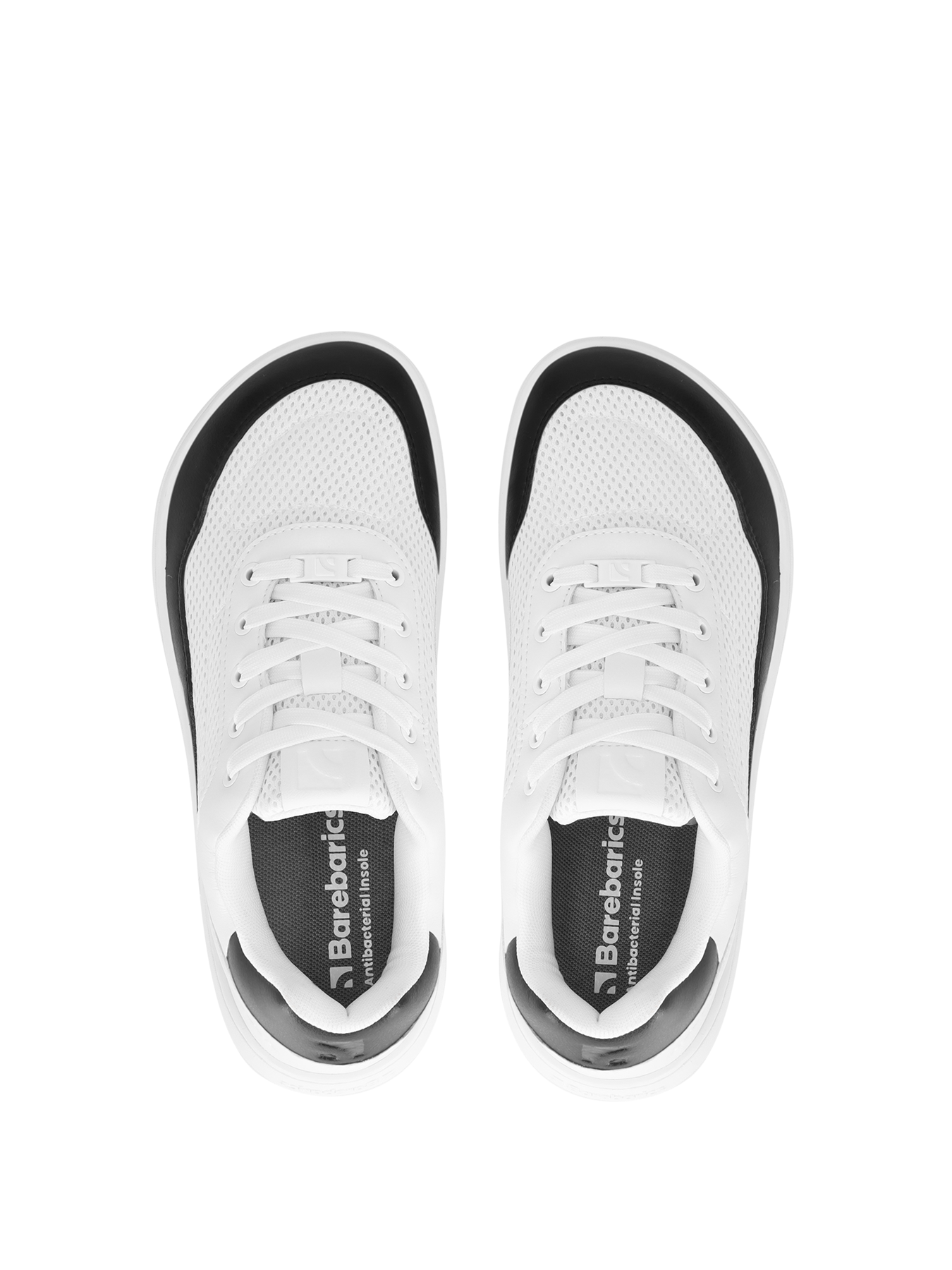 Barebarics - Vaporo White & Black - Deportivas barefoot-Barebarics-Cacles Barefoot-Tienda de calzado barefoot respetuoso minimalista