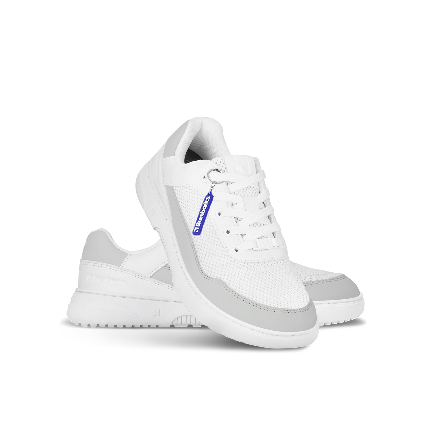 Barebarics - Vaporo White & Light Grey - Deportivas barefoot-Barebarics-Cacles Barefoot-Tienda de calzado barefoot respetuoso minimalista