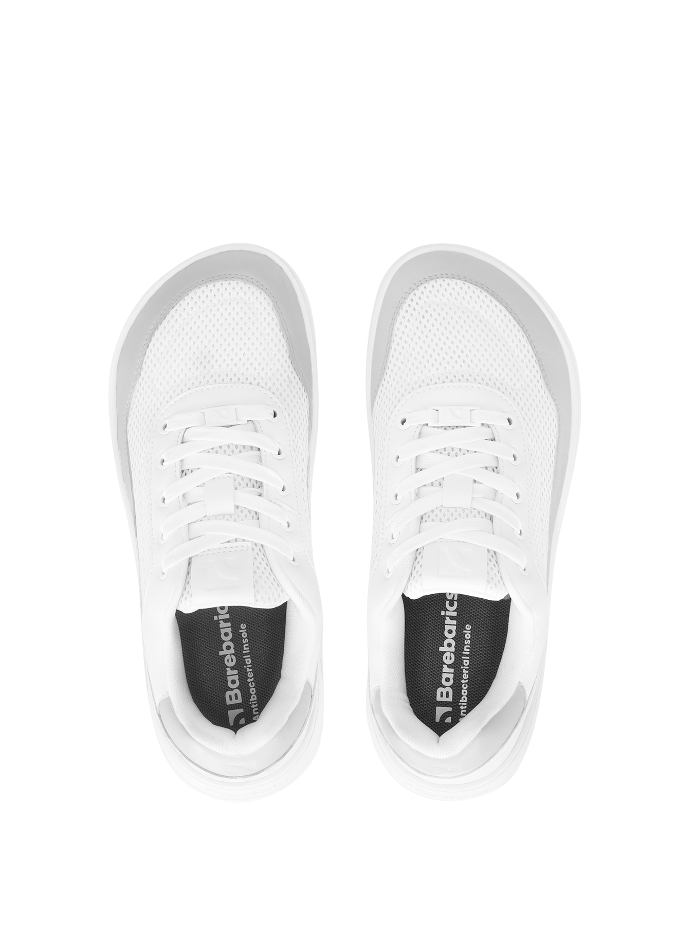 Barebarics - Vaporo White & Light Grey - Deportivas barefoot-Barebarics-Cacles Barefoot-Tienda de calzado barefoot respetuoso minimalista