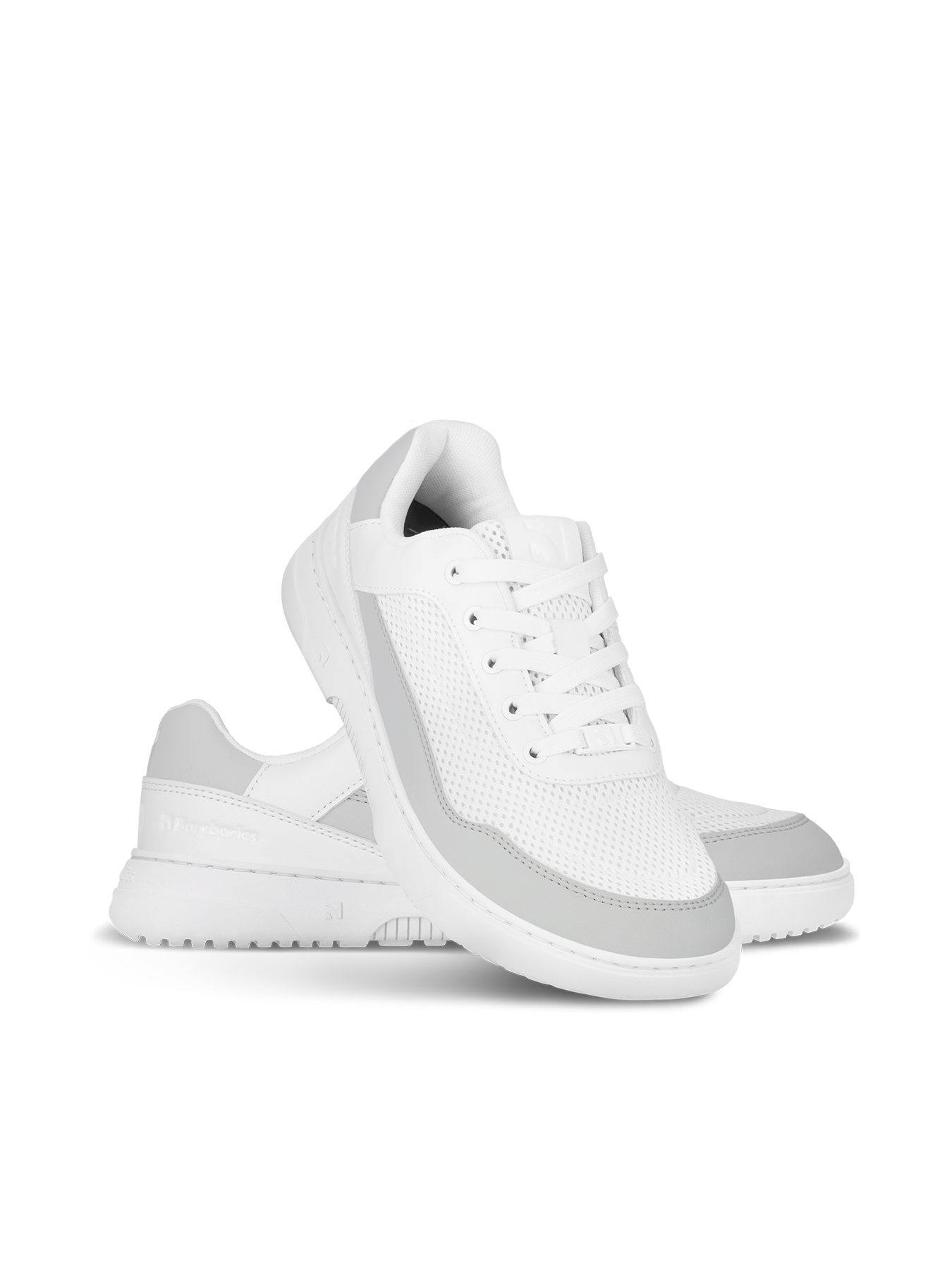 Barebarics - Vaporo White & Light Grey - Deportivas barefoot-Barebarics-Cacles Barefoot-Tienda de calzado barefoot respetuoso minimalista