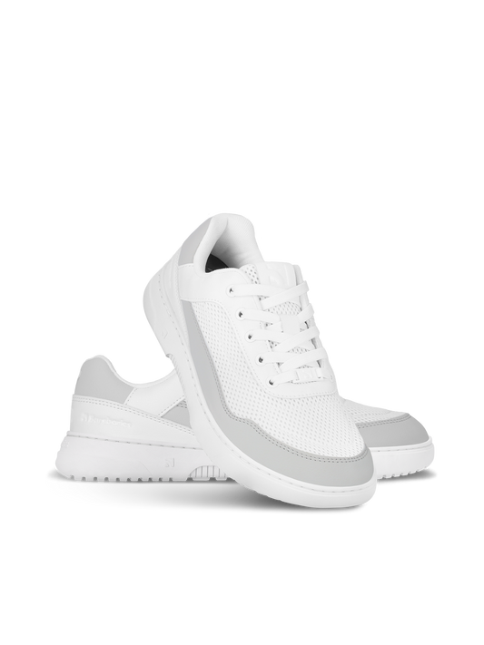 Barebarics - Vaporo White & Light Grey - Deportivas barefoot-Barebarics-Cacles Barefoot-Tienda de calzado barefoot respetuoso minimalista
