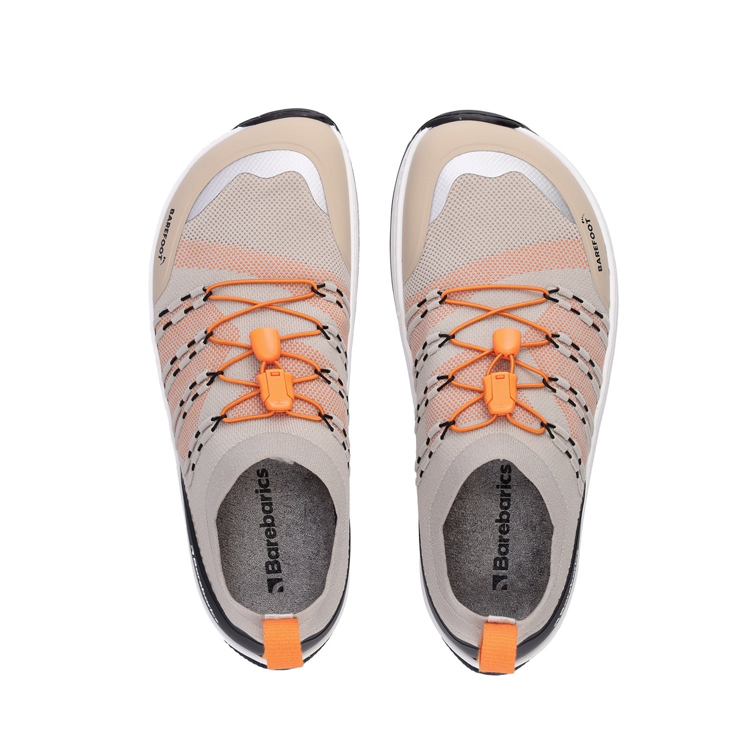 Barebarics - Voyager Beige & White - Deportivas barefoot T42-Barebarics-Cacles Barefoot-Tienda de calzado barefoot respetuoso minimalista