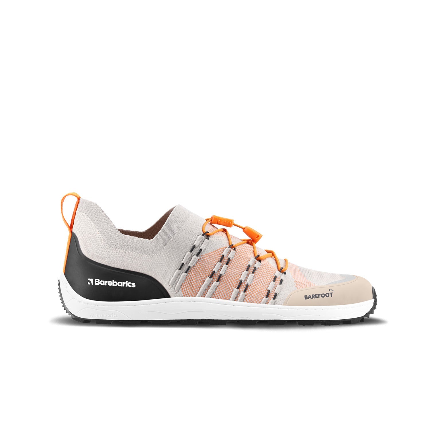 Barebarics - Voyager Beige & White - Deportivas barefoot T42-Barebarics-Cacles Barefoot-Tienda de calzado barefoot respetuoso minimalista