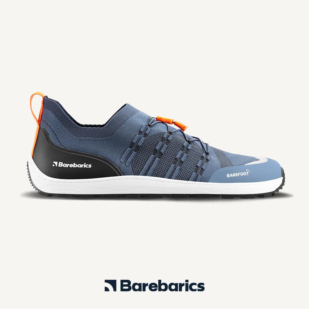 Barebarics - Voyager Dark Blue & White - Deportivas barefoot-Barebarics-Cacles Barefoot-Tienda de calzado barefoot respetuoso minimalista