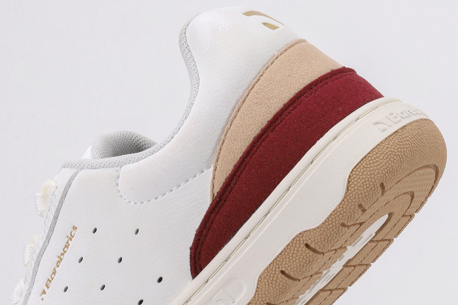 Barebarics - Wave 2.0 Branco e Borgonha - Sapatilhas barefoot unissexo