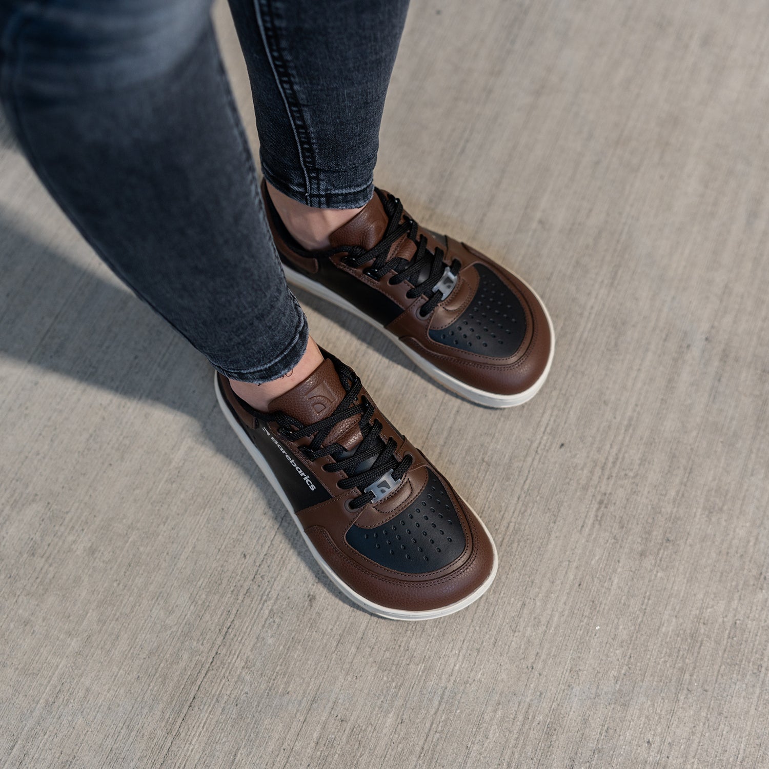 Barebarics - Wave Black & Dark Brown - Deportivas barefoot-Barebarics-Cacles Barefoot-Tienda de calzado barefoot respetuoso minimalista
