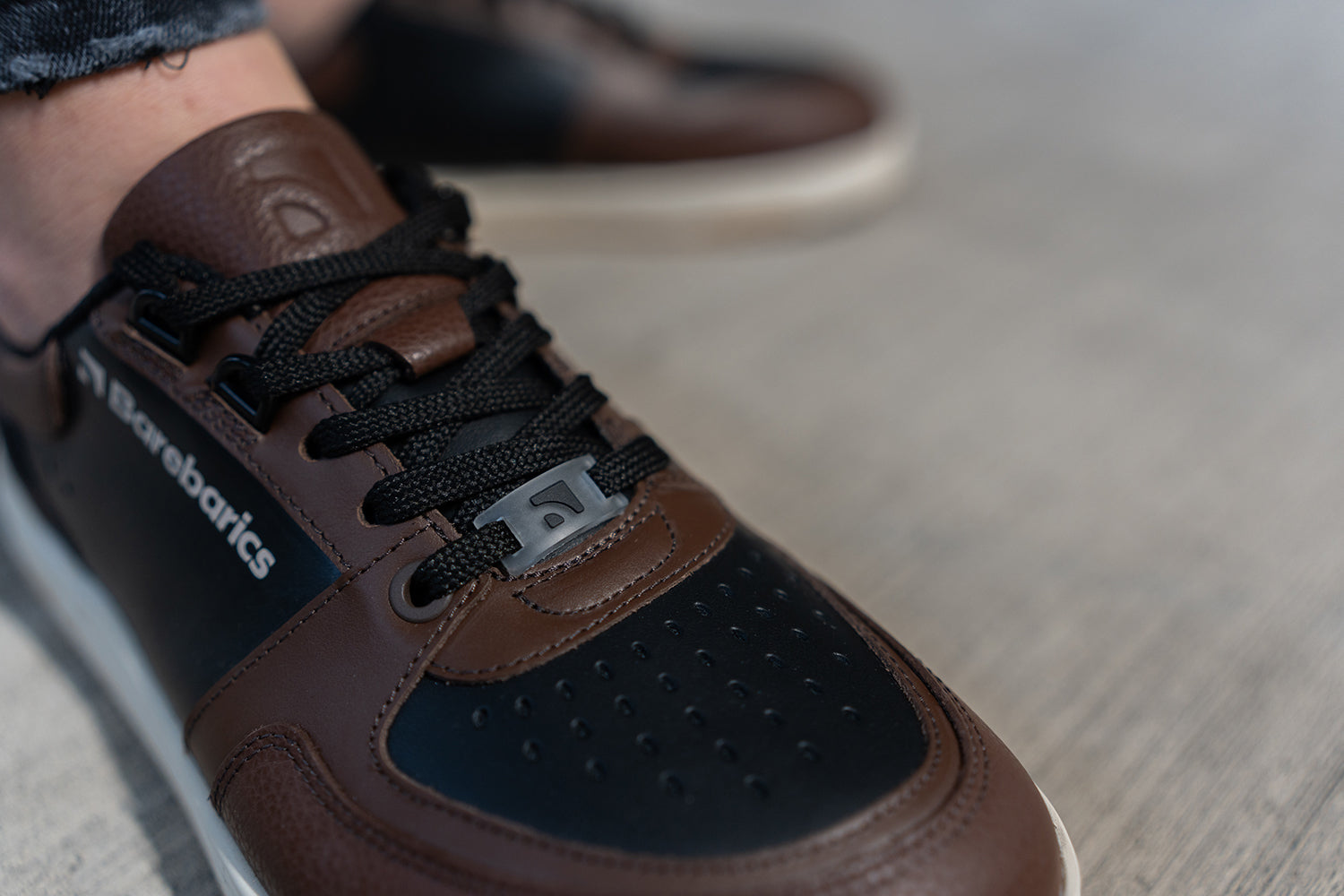 Barebarics - Wave Black & Dark Brown - Deportivas barefoot-Barebarics-Cacles Barefoot-Tienda de calzado barefoot respetuoso minimalista