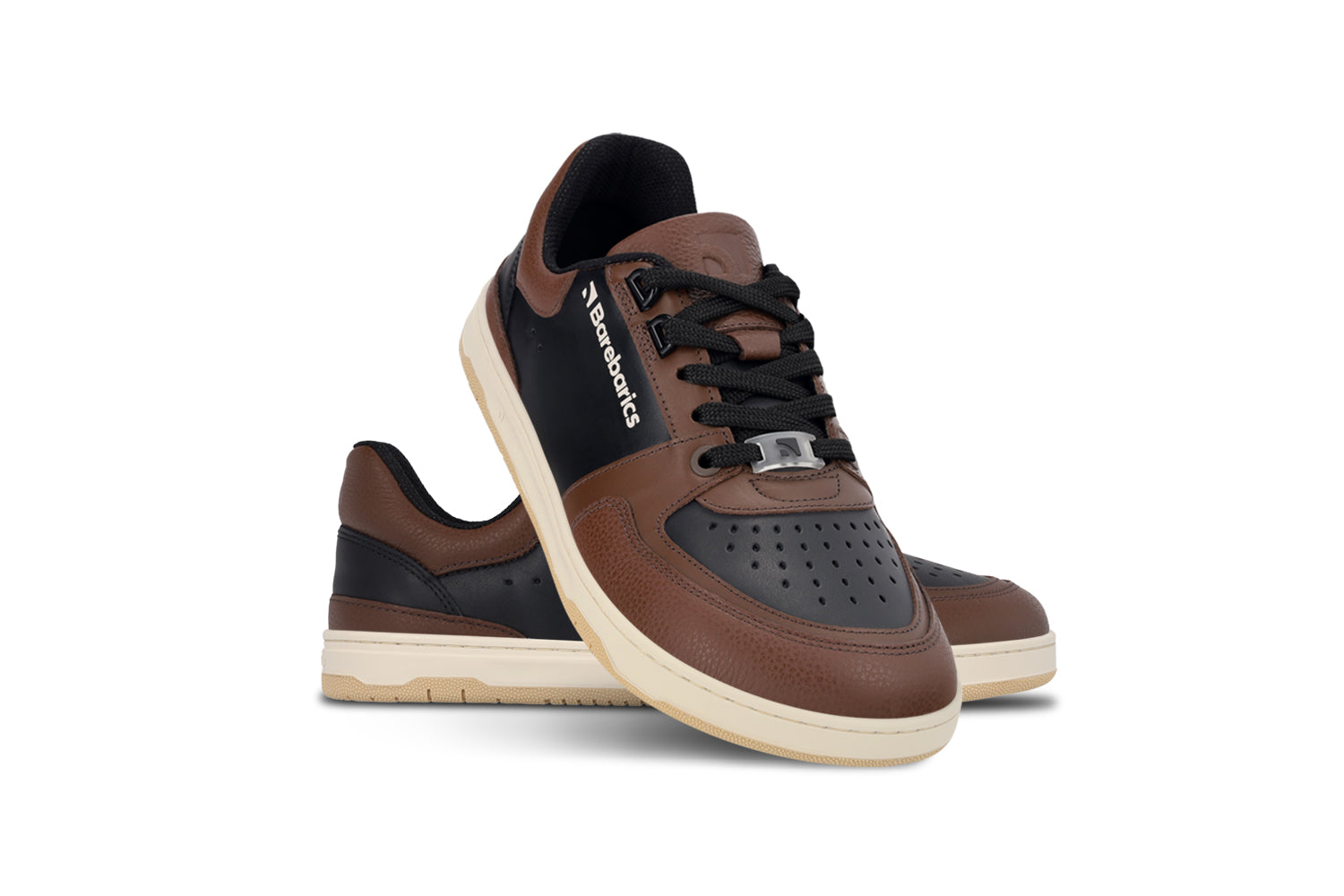 Barebarics - Wave Black & Dark Brown - Deportivas barefoot-Barebarics-Cacles Barefoot-Tienda de calzado barefoot respetuoso minimalista