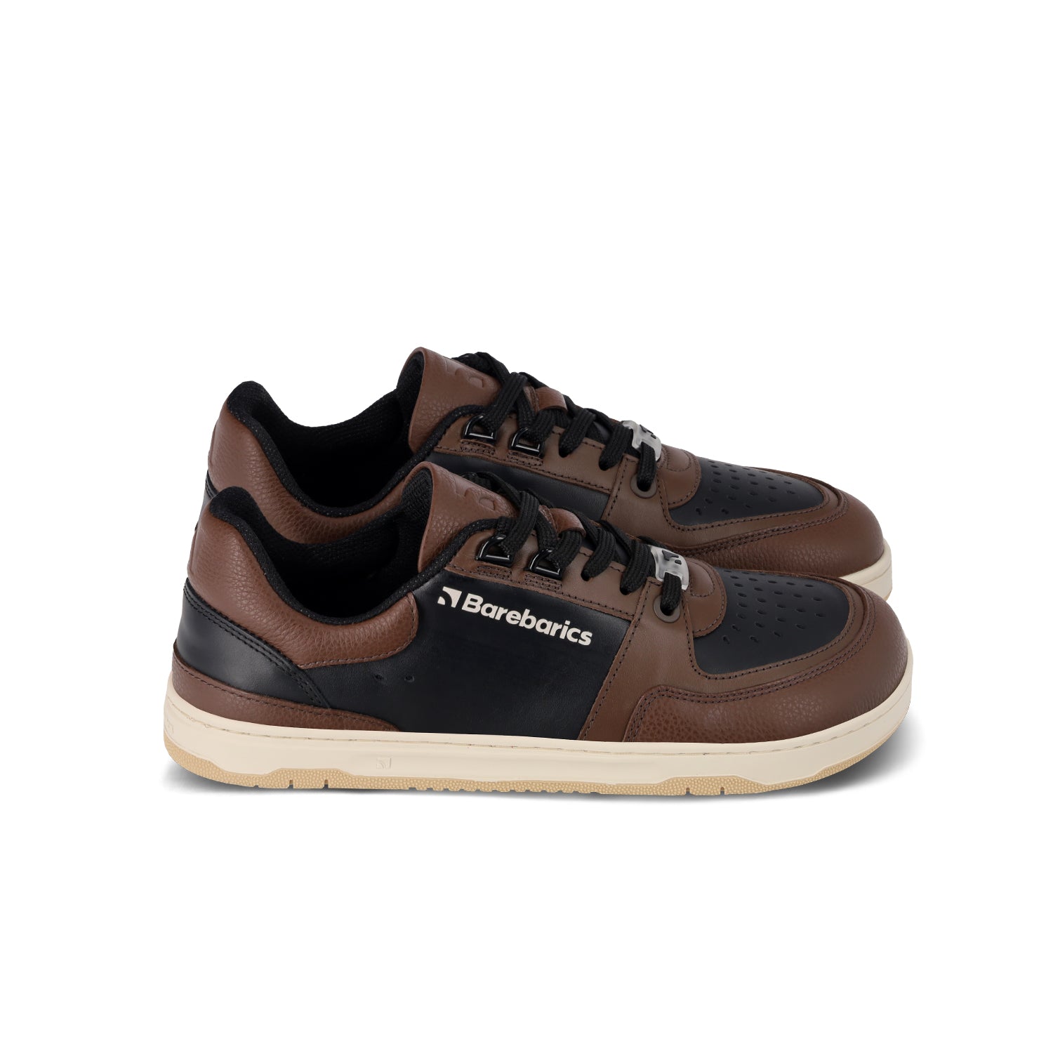 Barebarics - Wave Black & Dark Brown - Deportivas barefoot-Barebarics-Cacles Barefoot-Tienda de calzado barefoot respetuoso minimalista