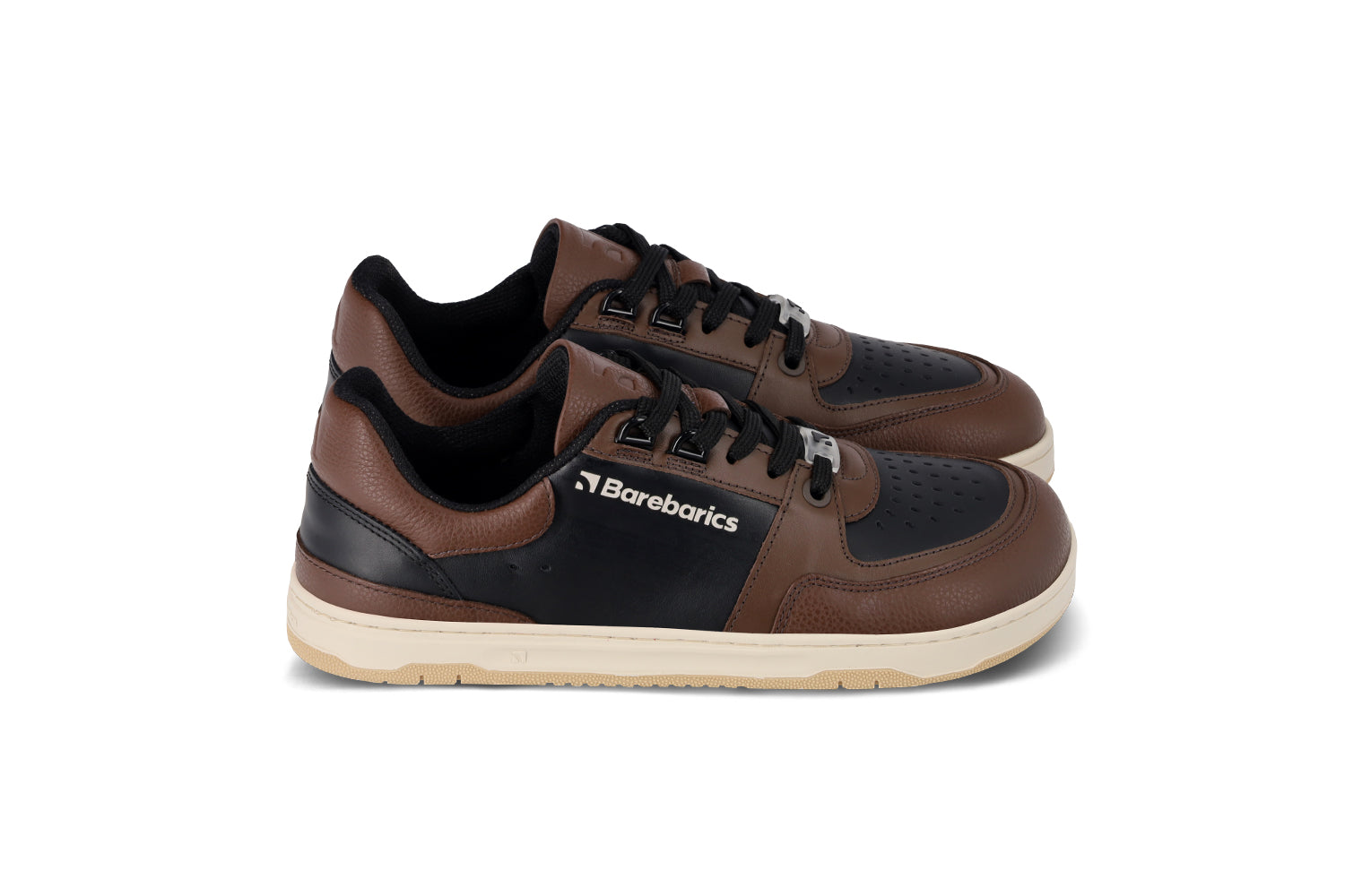 Barebarics - Wave Black & Dark Brown - Deportivas barefoot-Barebarics-Cacles Barefoot-Tienda de calzado barefoot respetuoso minimalista