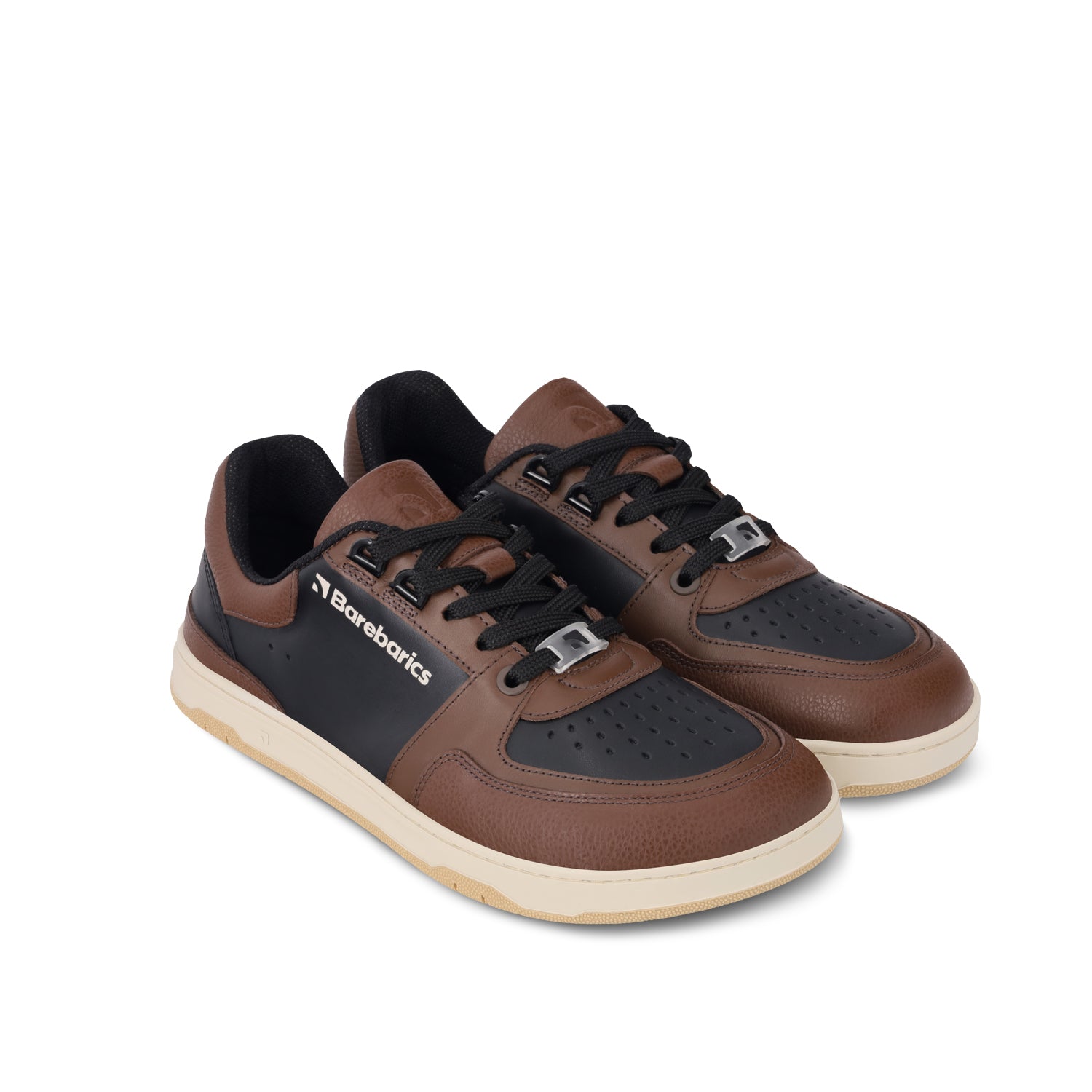 Barebarics - Wave Black & Dark Brown - Deportivas barefoot-Barebarics-Cacles Barefoot-Tienda de calzado barefoot respetuoso minimalista