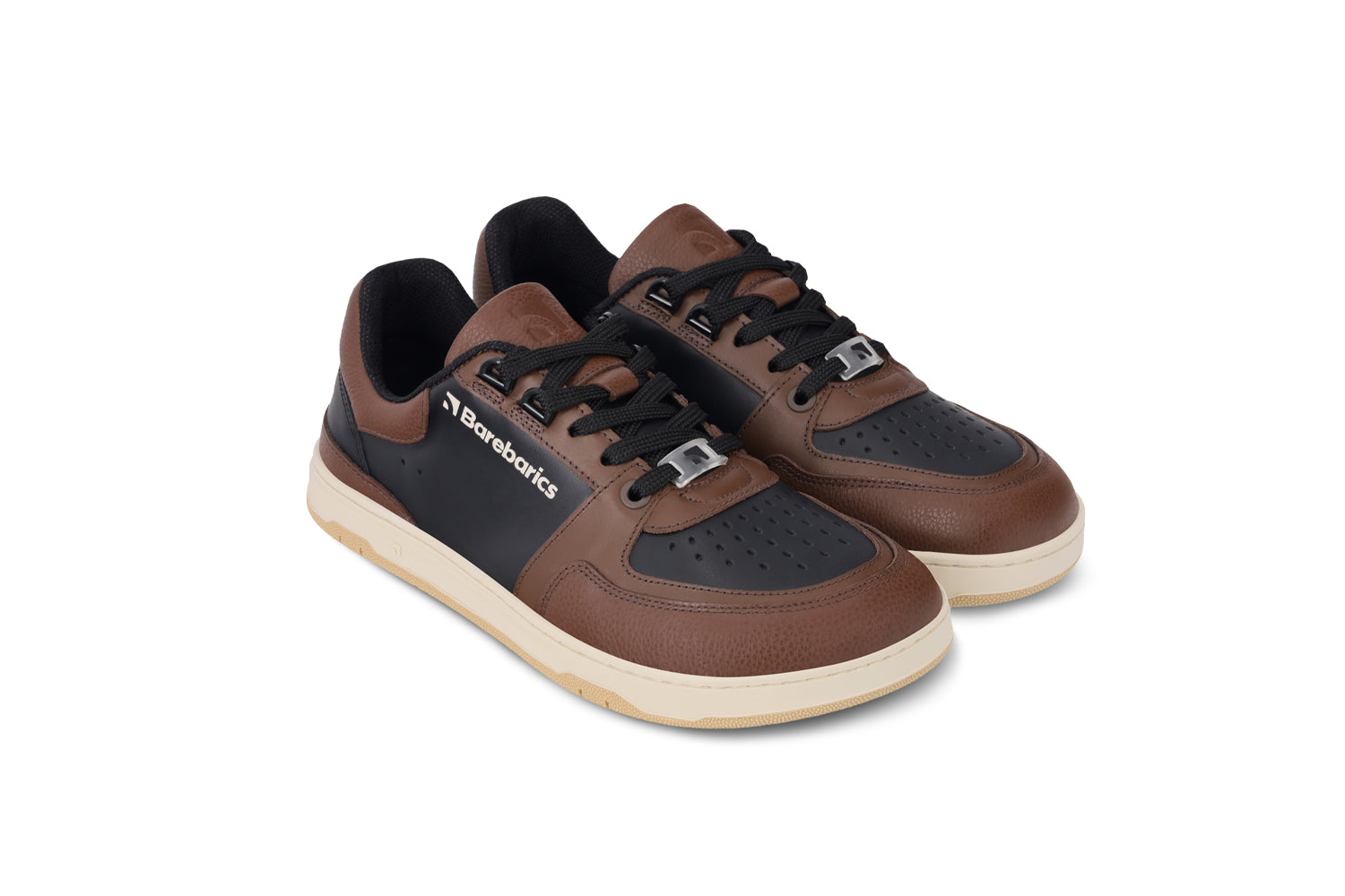 Barebarics - Wave Black & Dark Brown - Deportivas barefoot-Barebarics-Cacles Barefoot-Tienda de calzado barefoot respetuoso minimalista