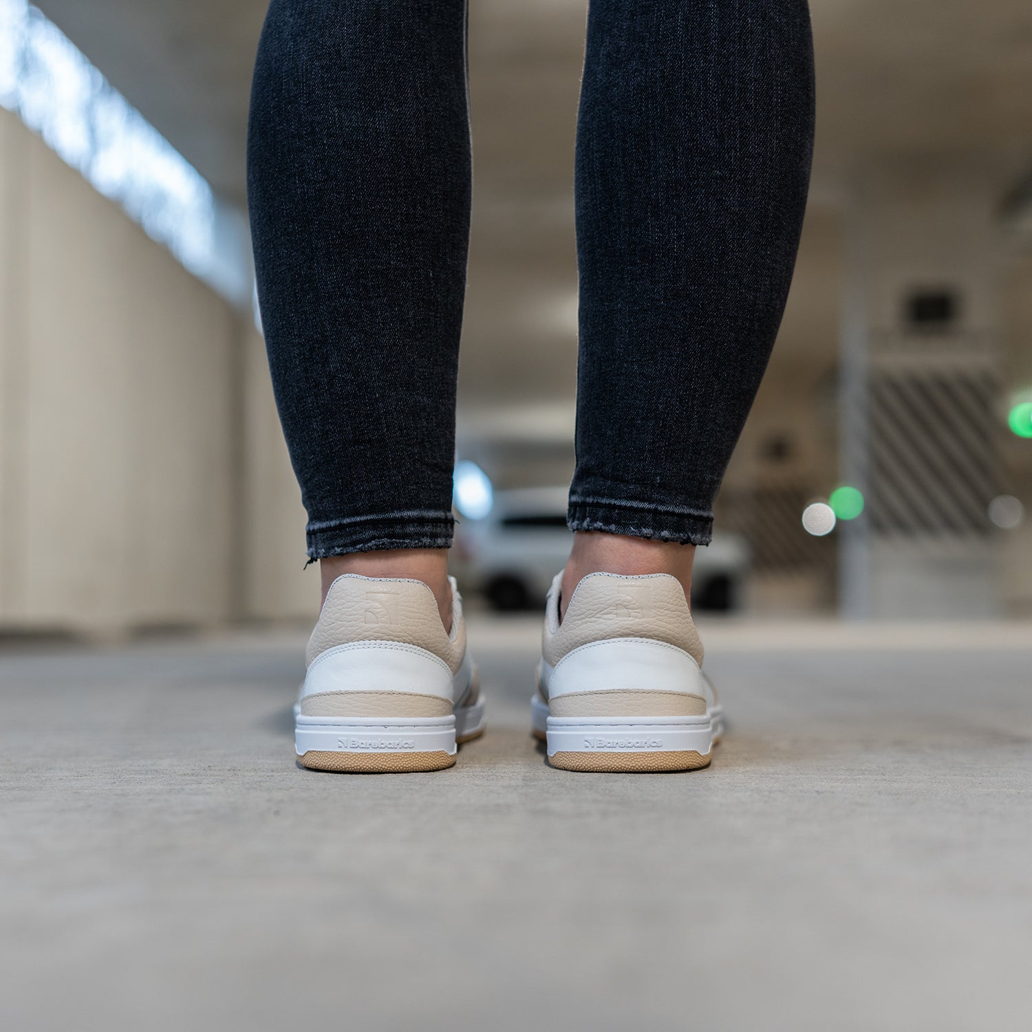 Barebarics - Wave White & Beige - Deportivas barefoot-Barebarics-Cacles Barefoot-Tienda de calzado barefoot respetuoso minimalista