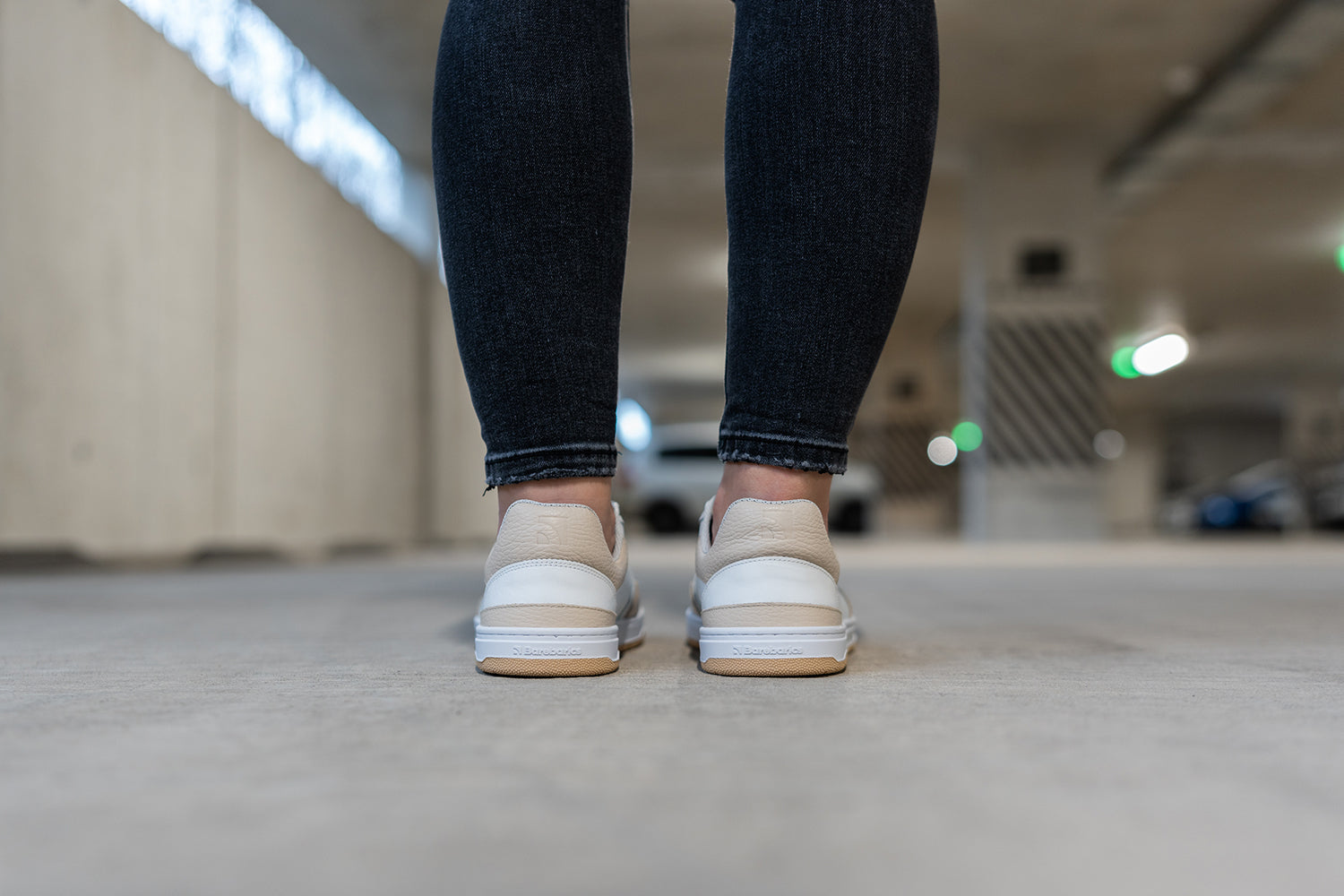 Barebarics - Wave White & Beige - Deportivas barefoot-Barebarics-Cacles Barefoot-Tienda de calzado barefoot respetuoso minimalista