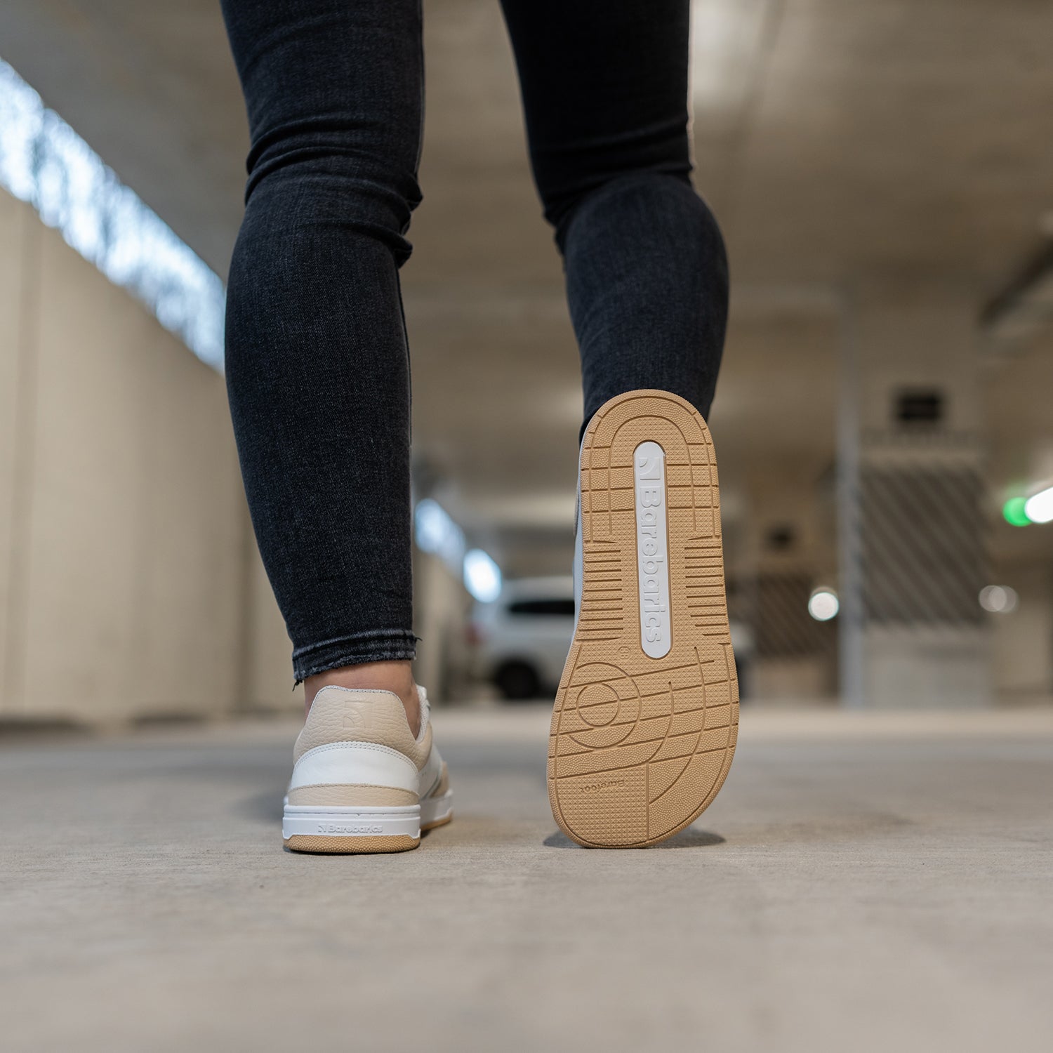 Barebarics - Wave White & Beige - Deportivas barefoot-Barebarics-Cacles Barefoot-Tienda de calzado barefoot respetuoso minimalista