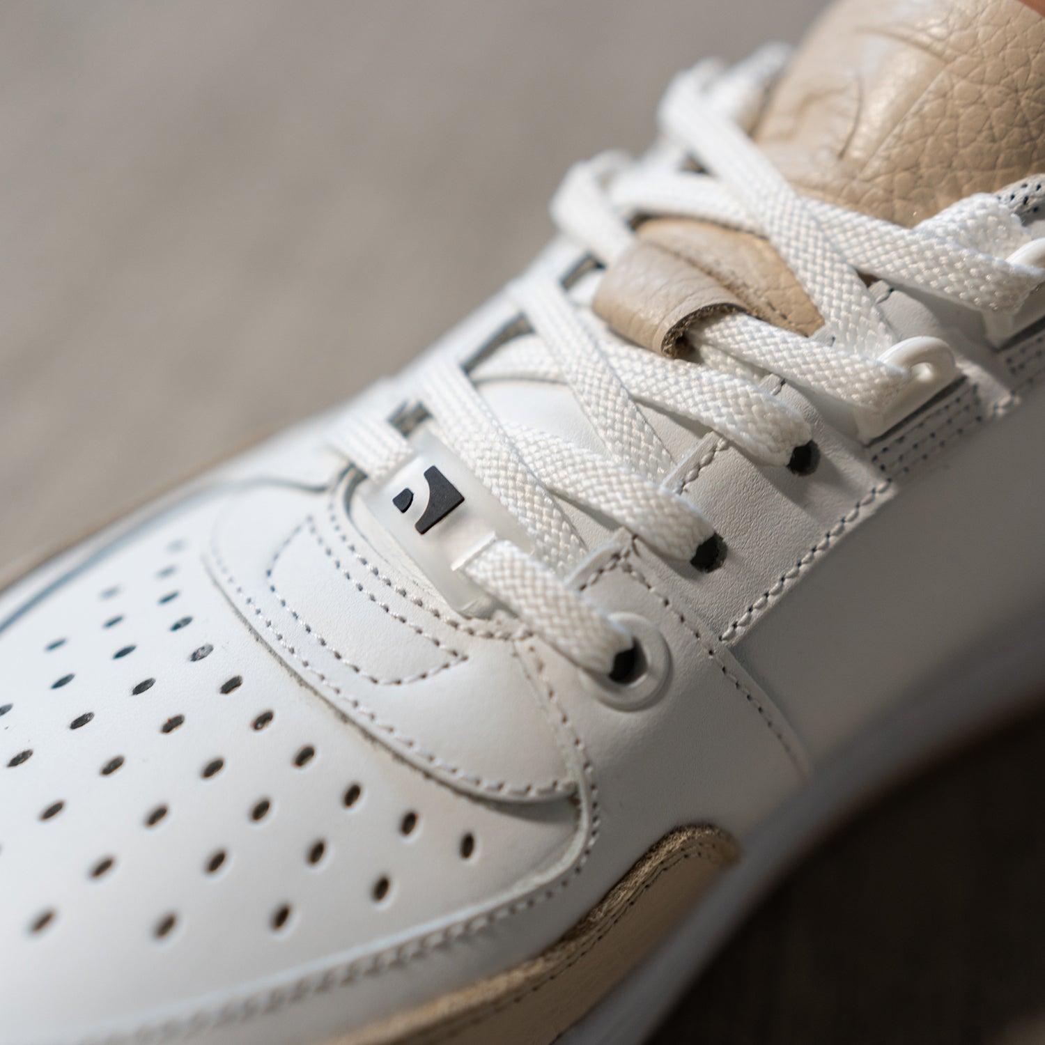 Barebarics - Wave White & Beige - Deportivas barefoot-Barebarics-Cacles Barefoot-Tienda de calzado barefoot respetuoso minimalista