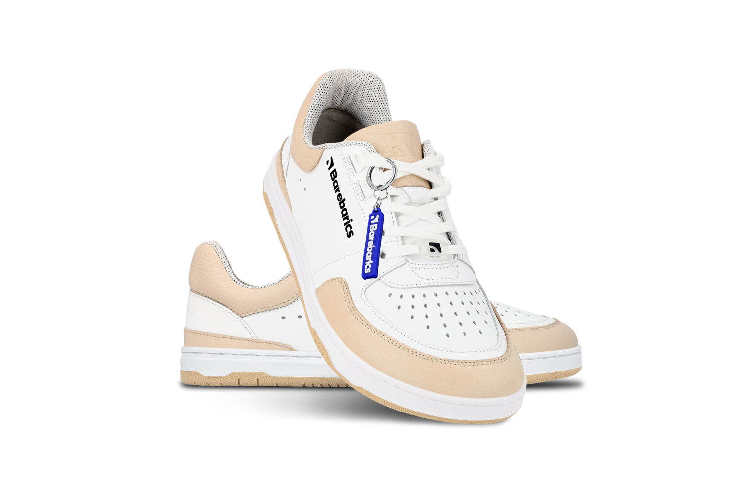 Barebarics - Wave White & Beige - Deportivas barefoot-Barebarics-Cacles Barefoot-Tienda de calzado barefoot respetuoso minimalista