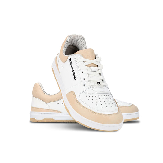 Barebarics - Wave White & Beige - Deportivas barefoot-Barebarics-Cacles Barefoot-Tienda de calzado barefoot respetuoso minimalista
