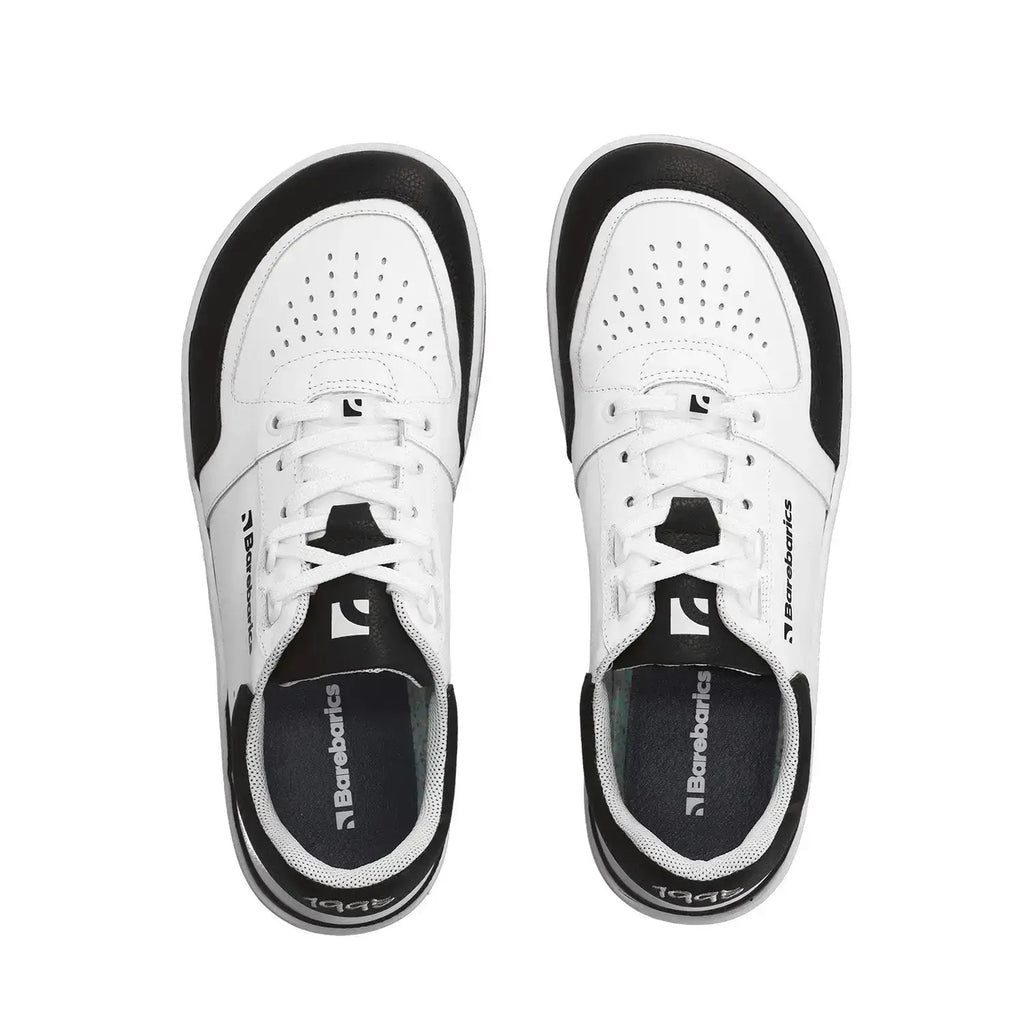 Barebarics - Wave White & Black - Zapatillas barefoot unisex blanco y negro