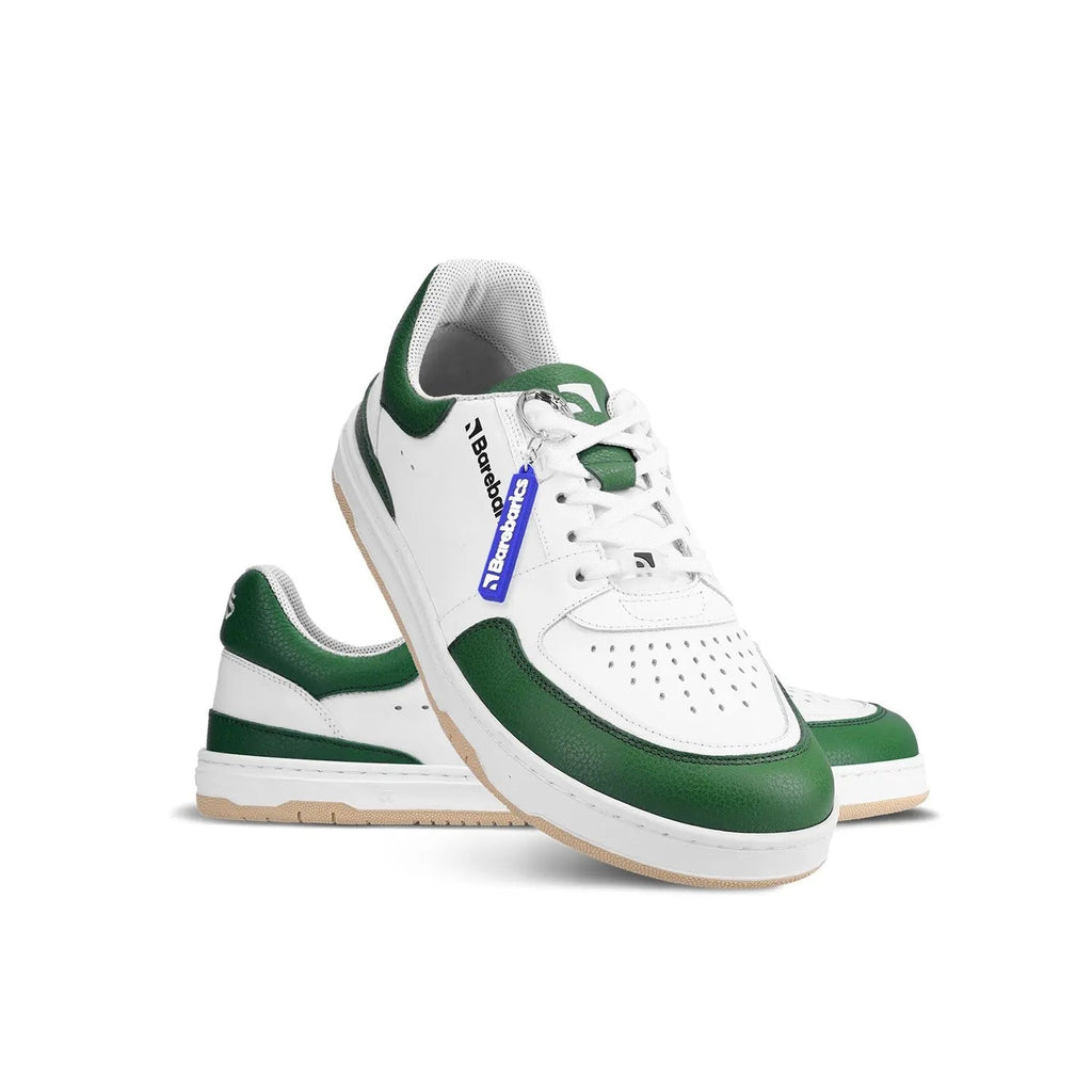Barebarics - Wave White & Dark Green - Deportivas barefoot