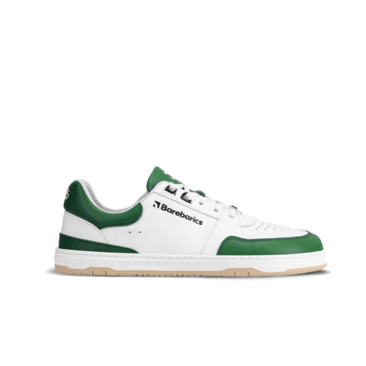 Barebarics - Wave White & Dark Green - Deportivas barefoot-Barebarics-Cacles Barefoot-Tienda de calzado barefoot respetuoso minimalista