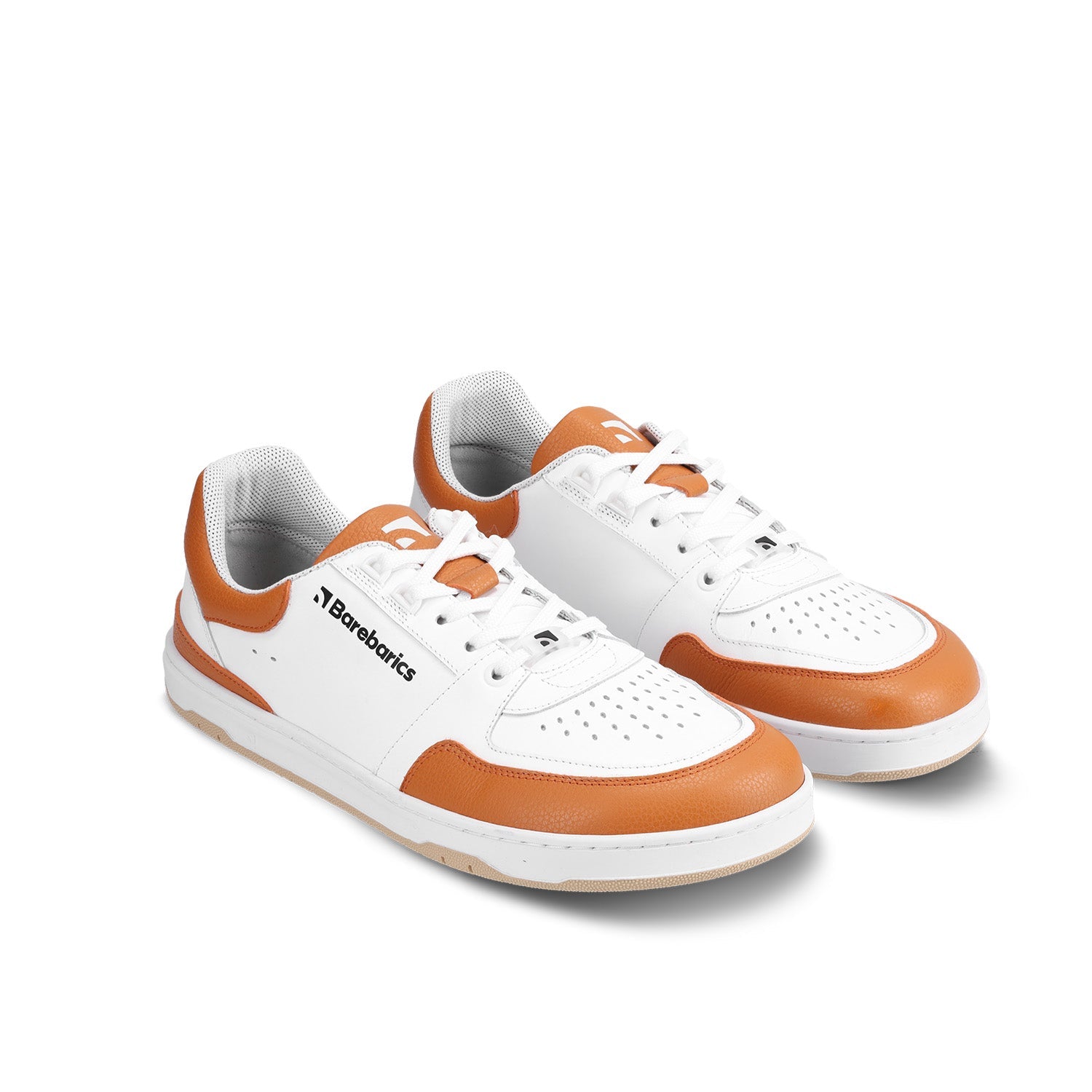 Barebarics - Wave White & Orange - Deportivas barefoot-Barebarics-Cacles Barefoot-Tienda de calzado barefoot respetuoso minimalista