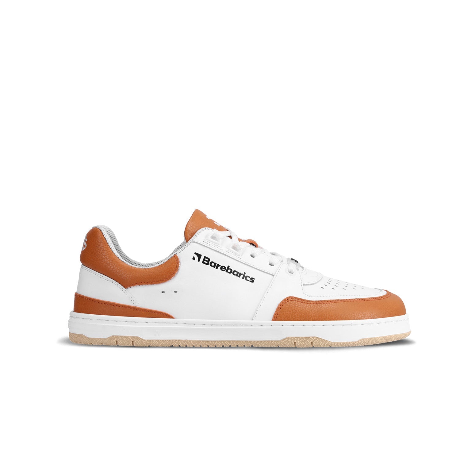 Barebarics - Wave White & Orange - Deportivas barefoot-Barebarics-Cacles Barefoot-Tienda de calzado barefoot respetuoso minimalista