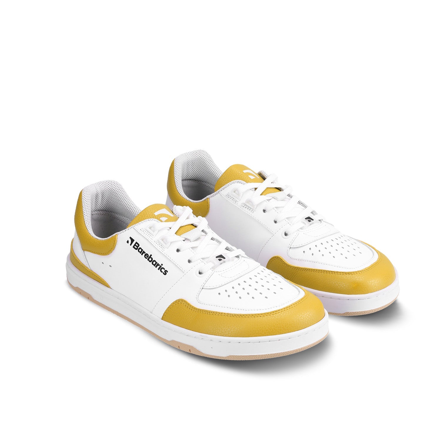 Barebarics - Wave White & Sunset Yellow - Deportivas barefoot-Barebarics-Cacles Barefoot-Tienda de calzado barefoot respetuoso minimalista