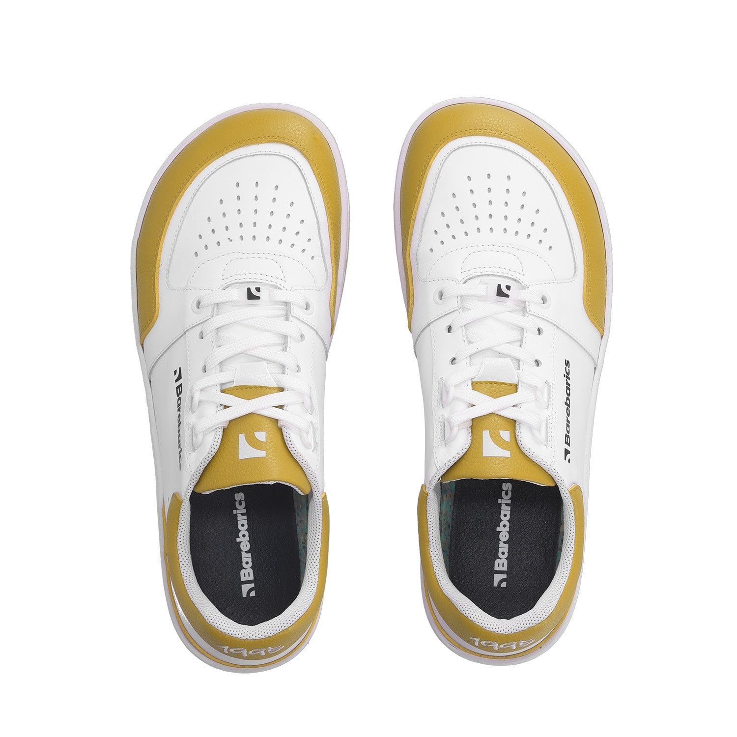Barebarics - Wave White & Sunset Yellow - Deportivas barefoot-Barebarics-Cacles Barefoot-Tienda de calzado barefoot respetuoso minimalista