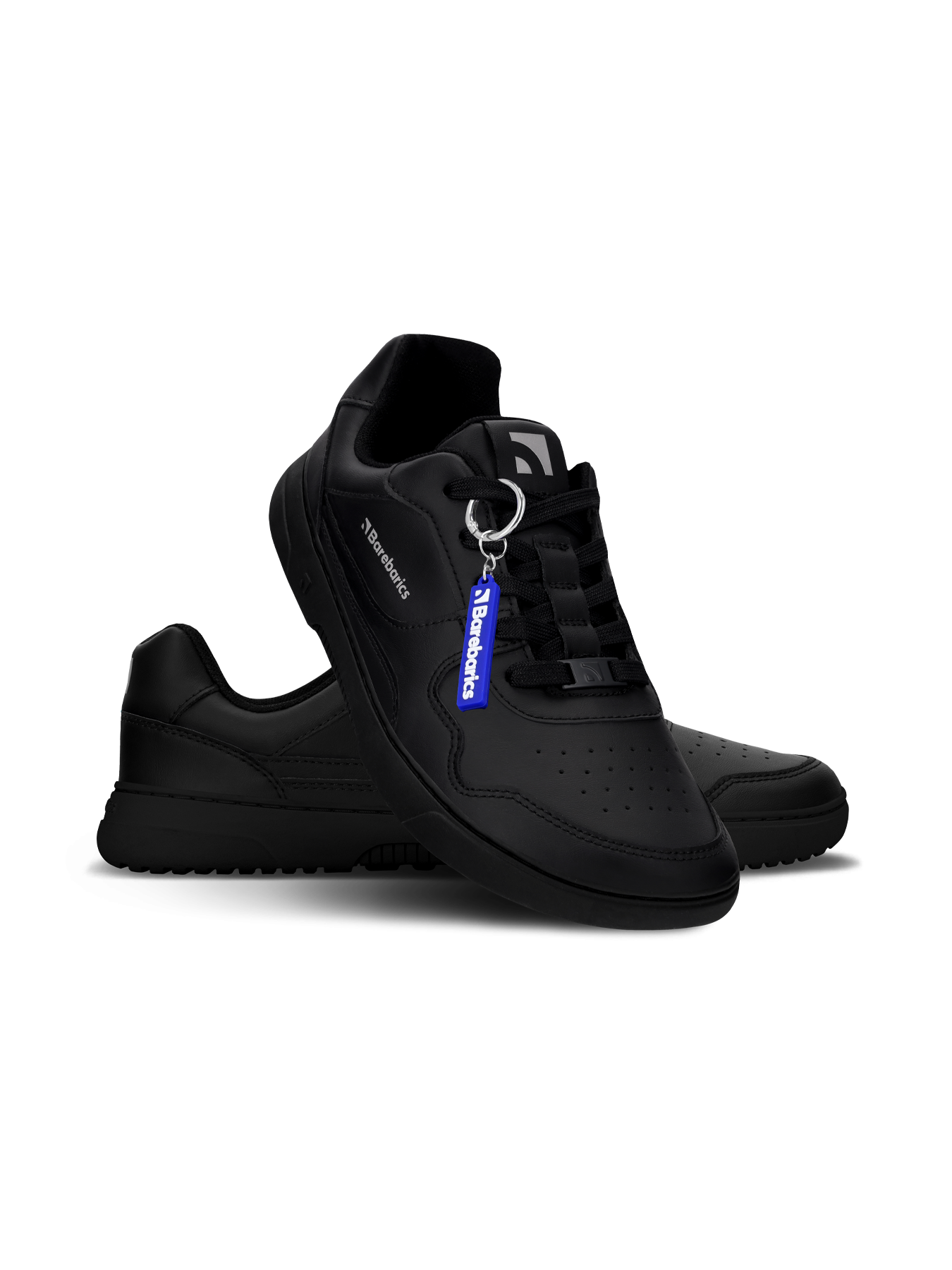 Barebarics - Zing All Black Leather - Deportivas barefoot-Barebarics-Cacles Barefoot-Tienda de calzado barefoot respetuoso minimalista