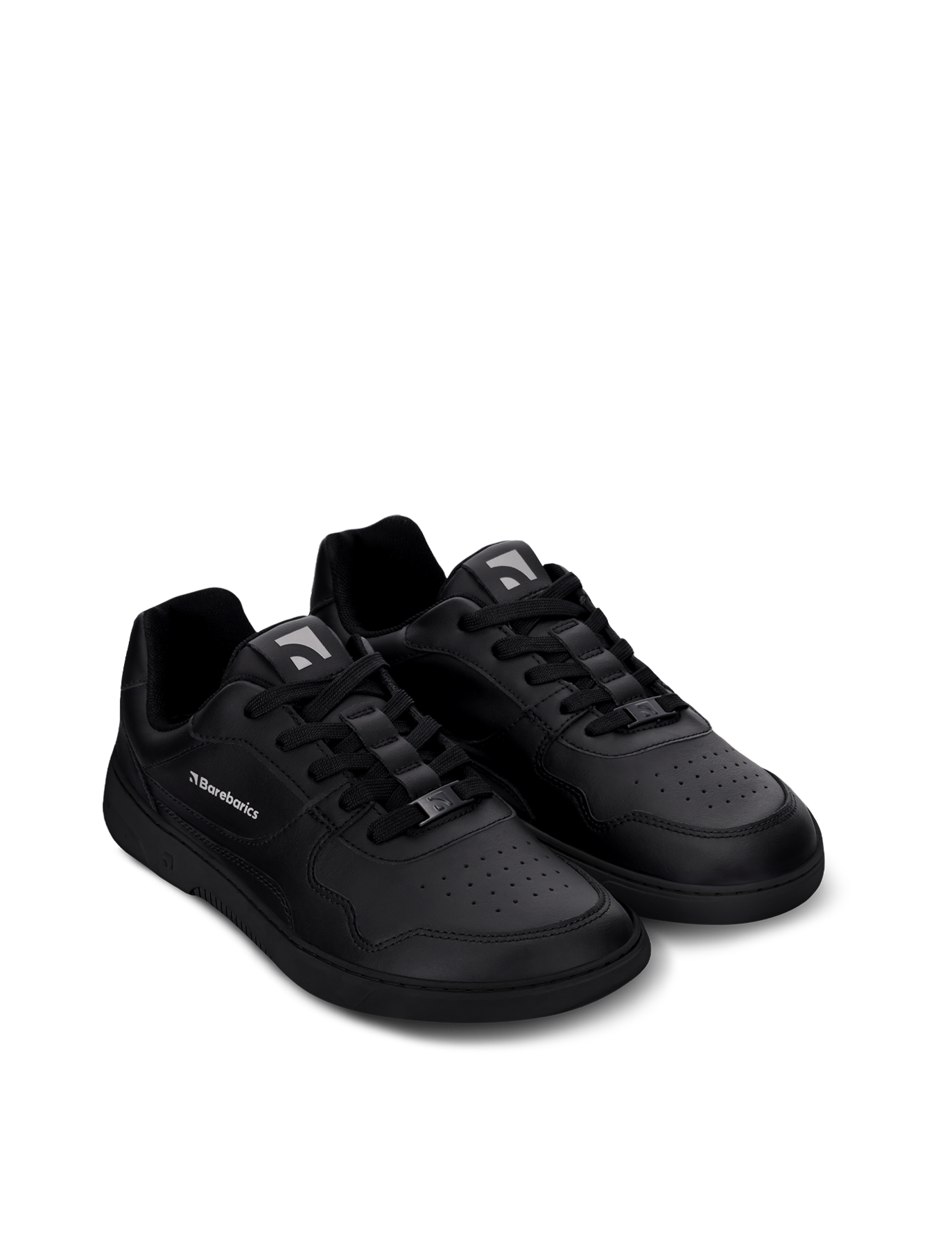 Barebarics - Zing All Black Leather - Deportivas barefoot-Barebarics-Cacles Barefoot-Tienda de calzado barefoot respetuoso minimalista