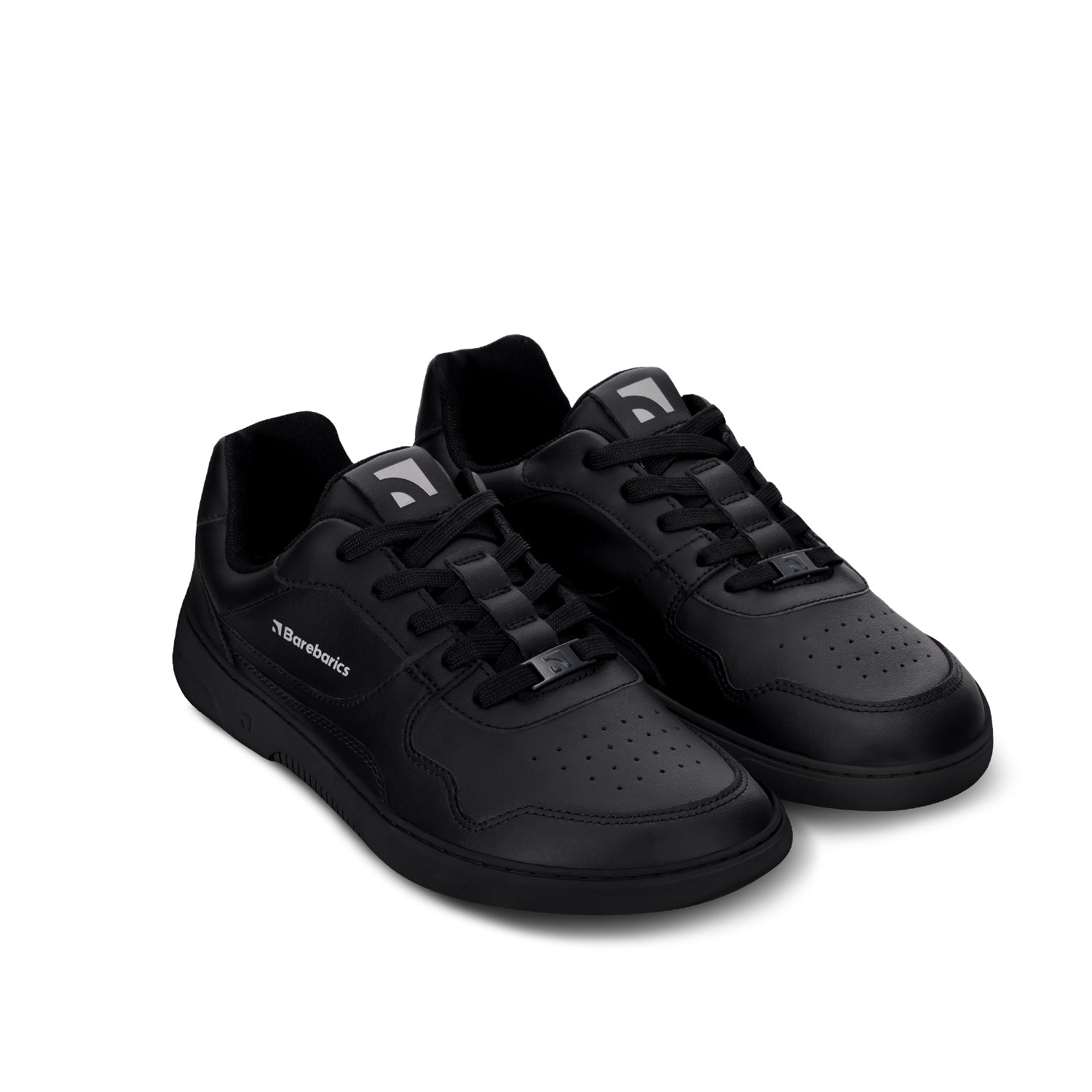 Barebarics - Zing All Black Leather - Deportivas barefoot-Barebarics-Cacles Barefoot-Tienda de calzado barefoot respetuoso minimalista