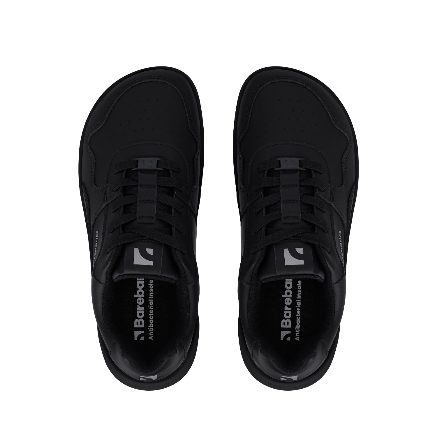 Barebarics - Zing All Black Leather - Deportivas barefoot-Barebarics-Cacles Barefoot-Tienda de calzado barefoot respetuoso minimalista