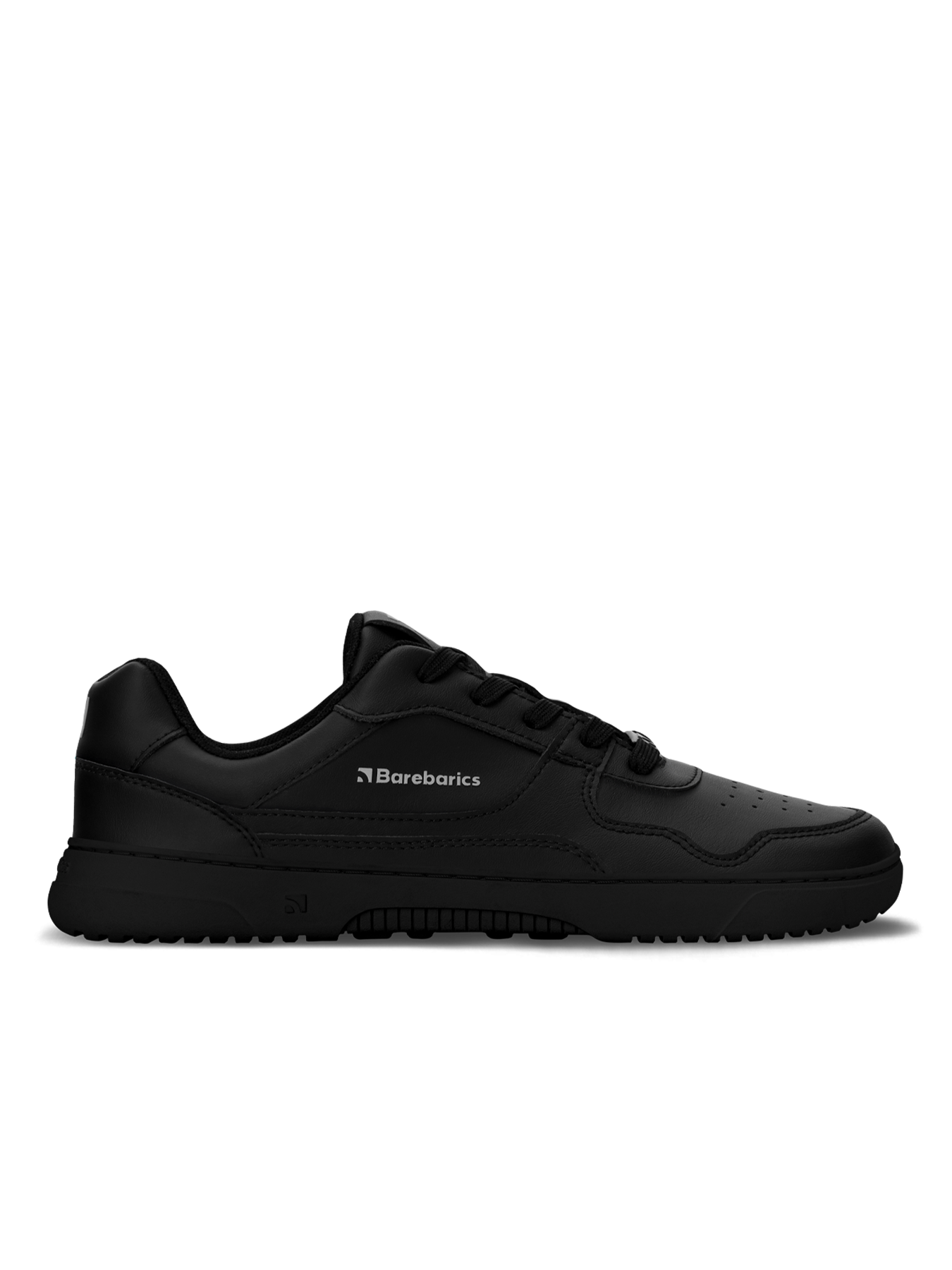 Barebarics - Zing All Black Leather - Deportivas barefoot-Barebarics-Cacles Barefoot-Tienda de calzado barefoot respetuoso minimalista