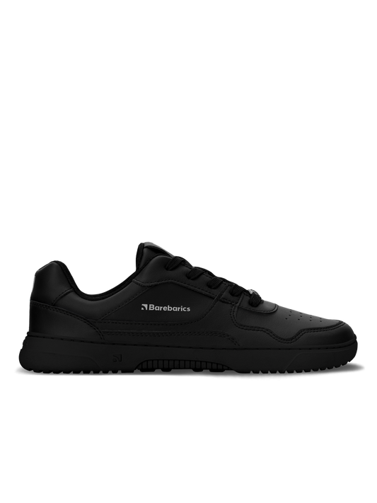 Barebarics - Zing All Black Leather - Deportivas barefoot-Barebarics-Cacles Barefoot-Tienda de calzado barefoot respetuoso minimalista