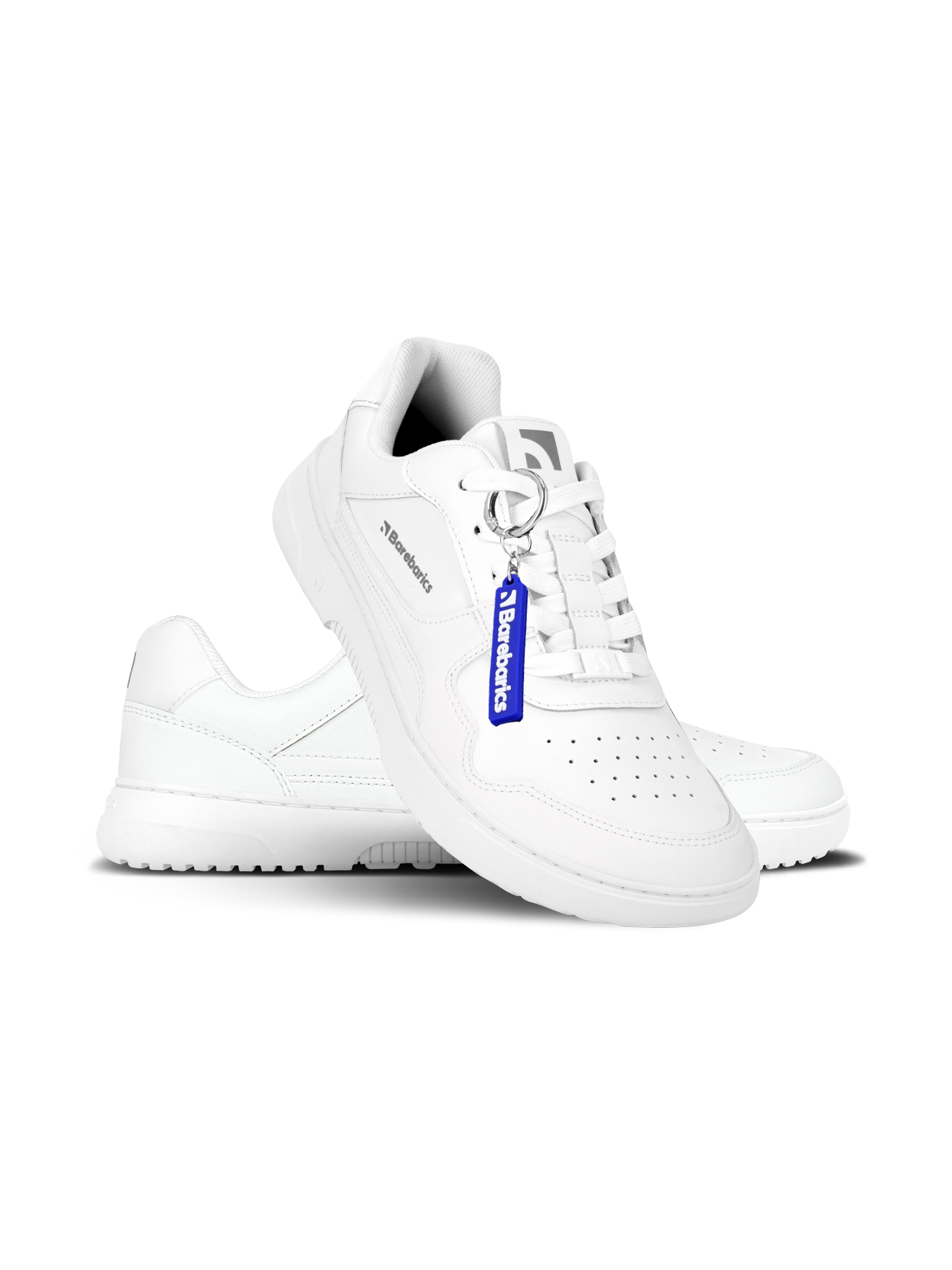 Barebarics - Zing All White - Leather - Deportivas barefoot-Barebarics-Cacles Barefoot-Tienda de calzado barefoot respetuoso minimalista