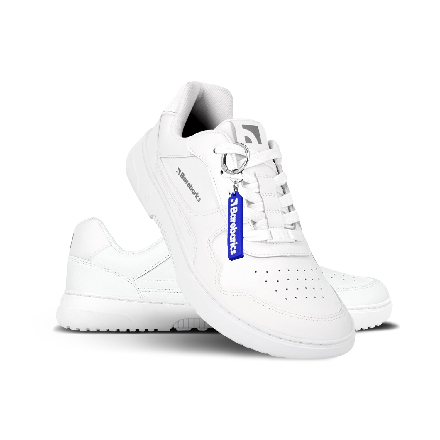 Barebarics - Zing All White - Leather - Deportivas barefoot-Barebarics-Cacles Barefoot-Tienda de calzado barefoot respetuoso minimalista
