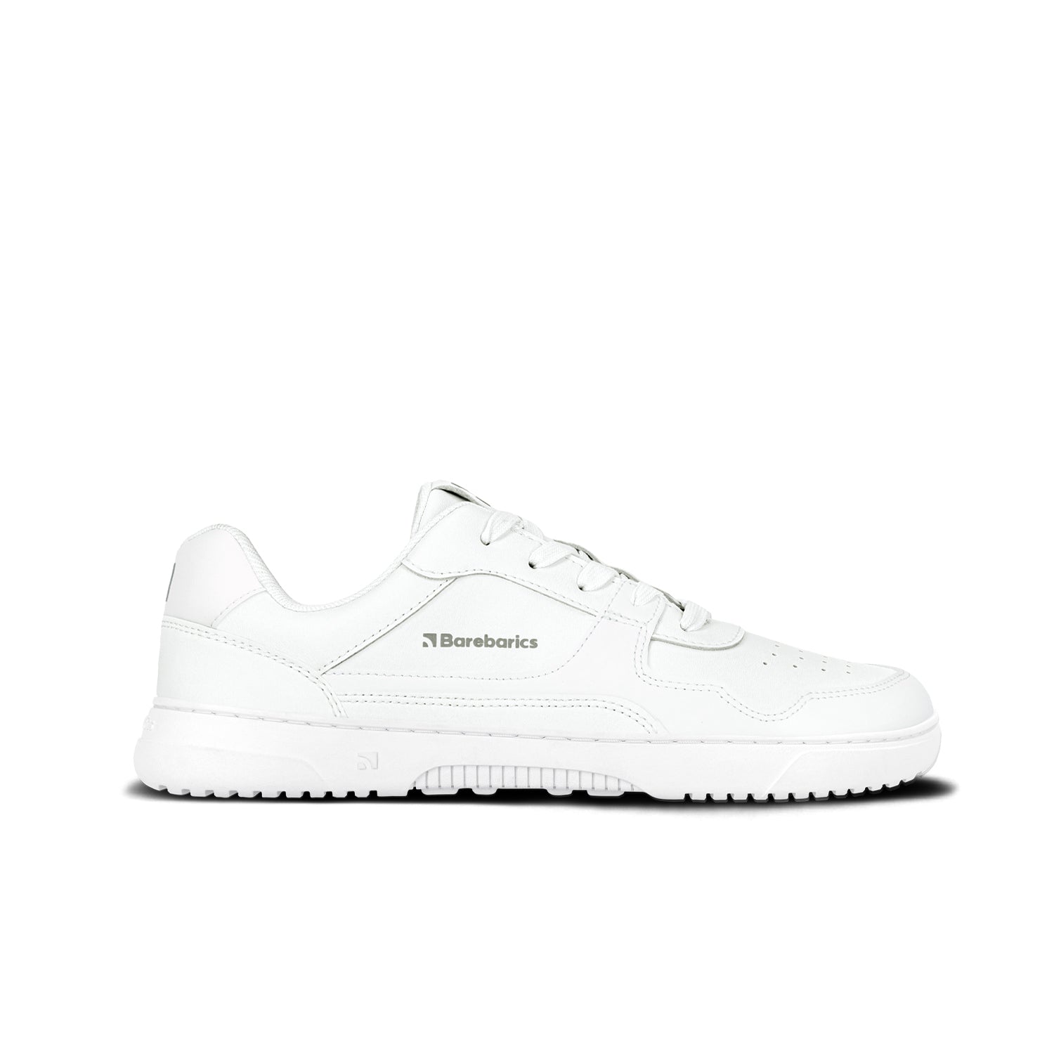 Barebarics - Zing All White - Leather - Deportivas barefoot-Barebarics-Cacles Barefoot-Tienda de calzado barefoot respetuoso minimalista