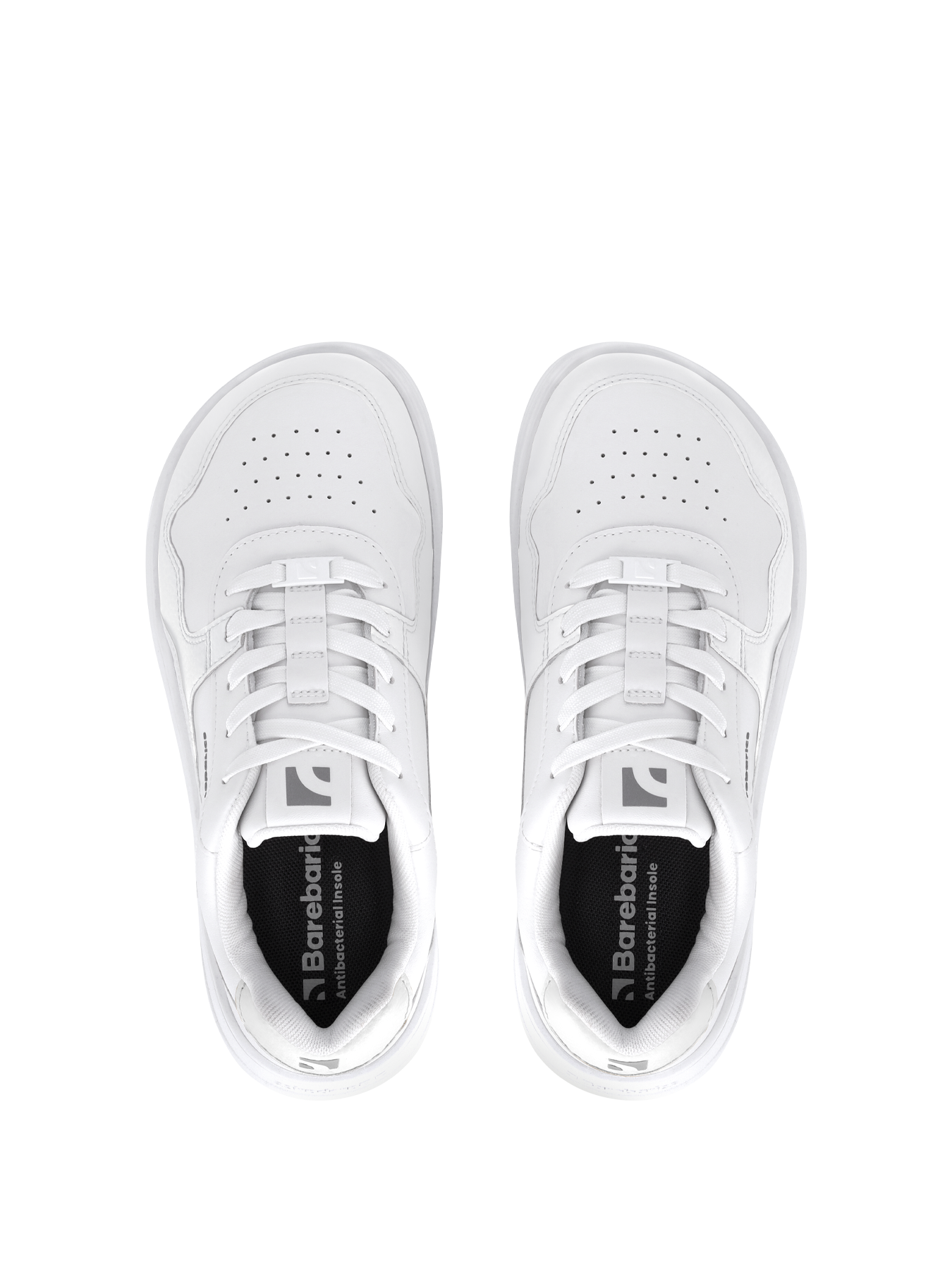 Barebarics - Zing All White - Leather - Deportivas barefoot-Barebarics-Cacles Barefoot-Tienda de calzado barefoot respetuoso minimalista