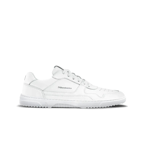 Barebarics - Zing All White Leather - Zapatillas barefoot unisex blancas