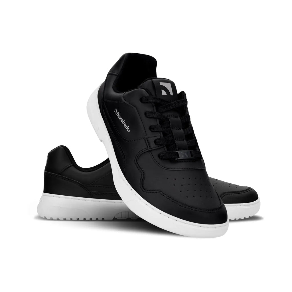 Barebarics - Zing Black & White Leather - Deportivas barefoot