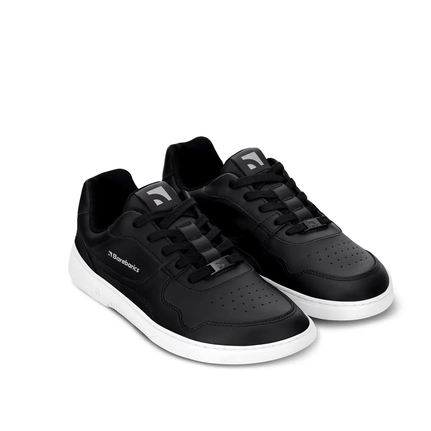 Barebarics - Zing Black & White Leather - Deportivas barefoot