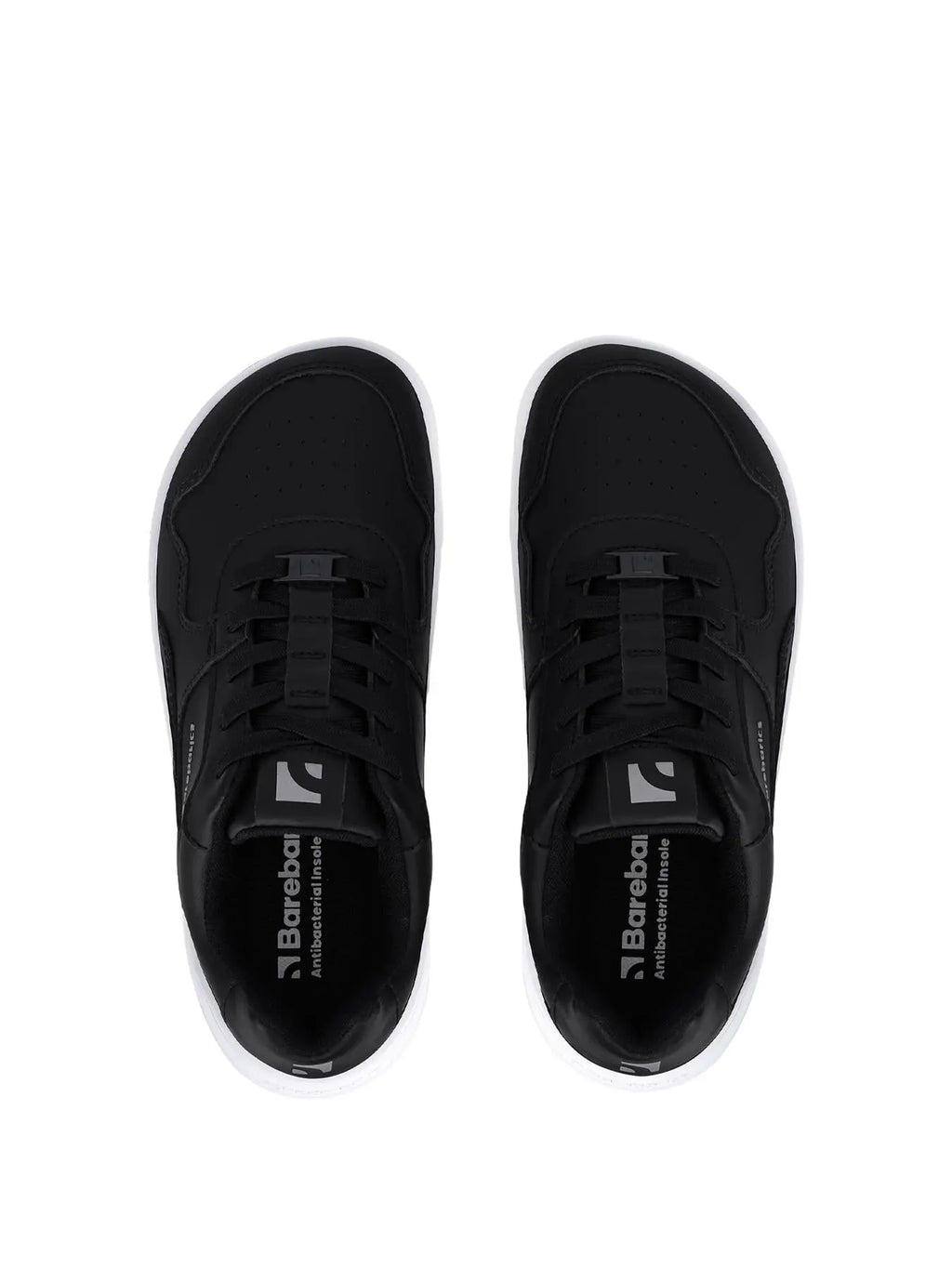 Barebarics - Zing Black & White Leather - Deportivas barefoot