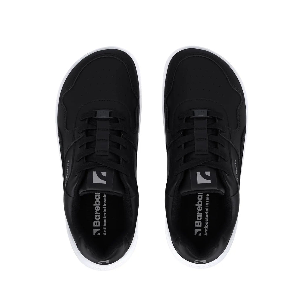 Barebarics - Zing Black & White Leather - Deportivas barefoot