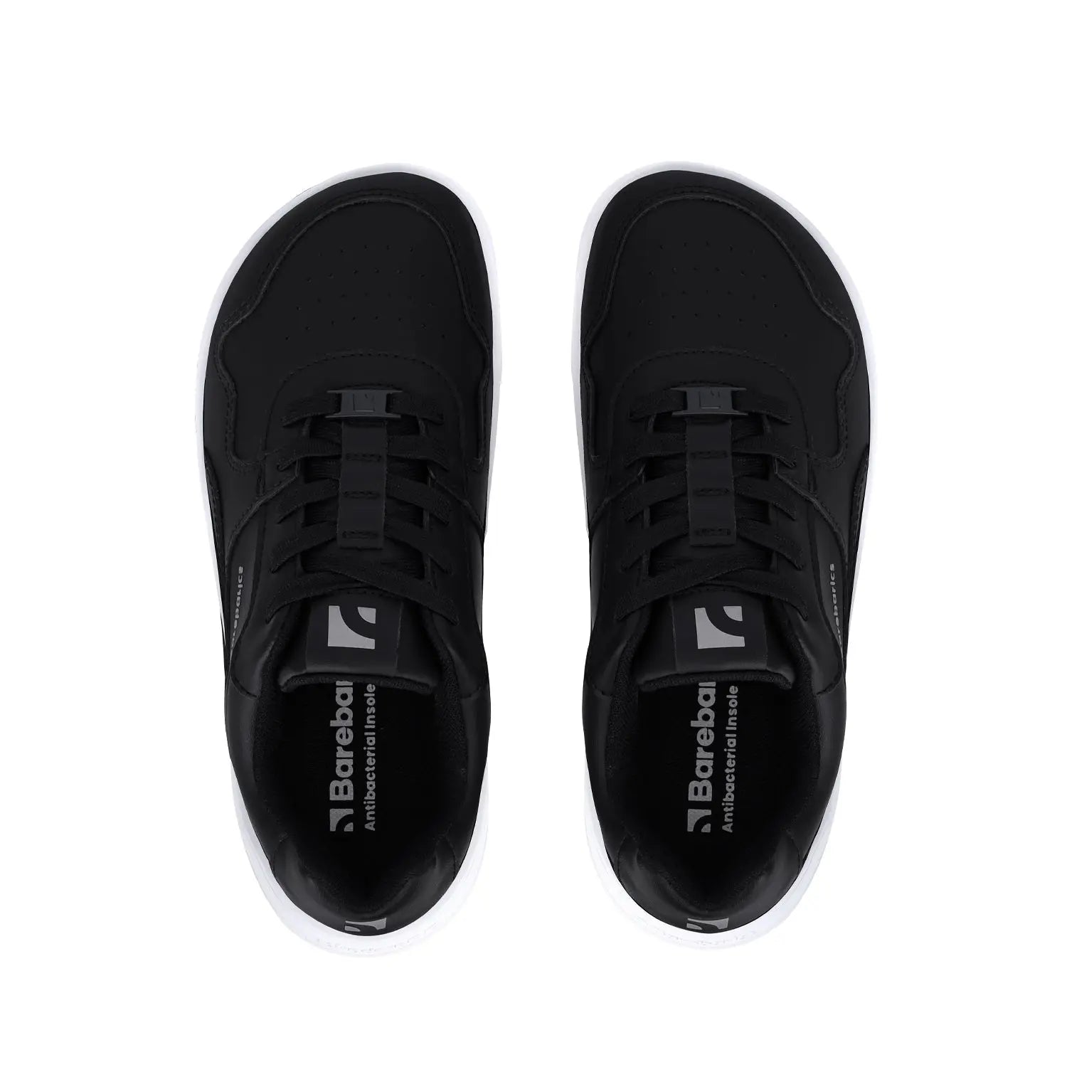 Barebarics - Zing Black & White Leather - Deportivas barefoot